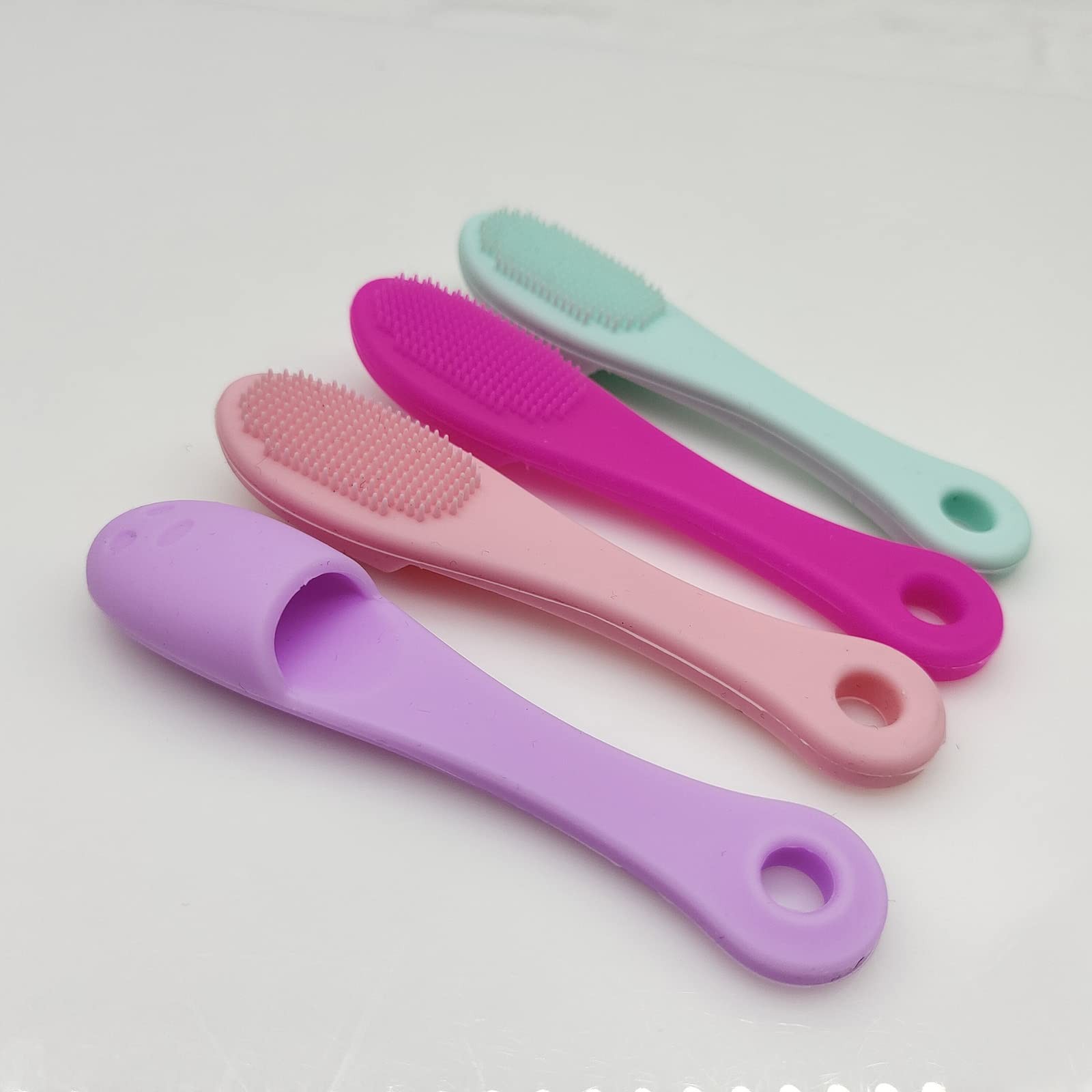 5-Pack Soft Silicone Manual Facial Cleansing Brushes, Face Random Color