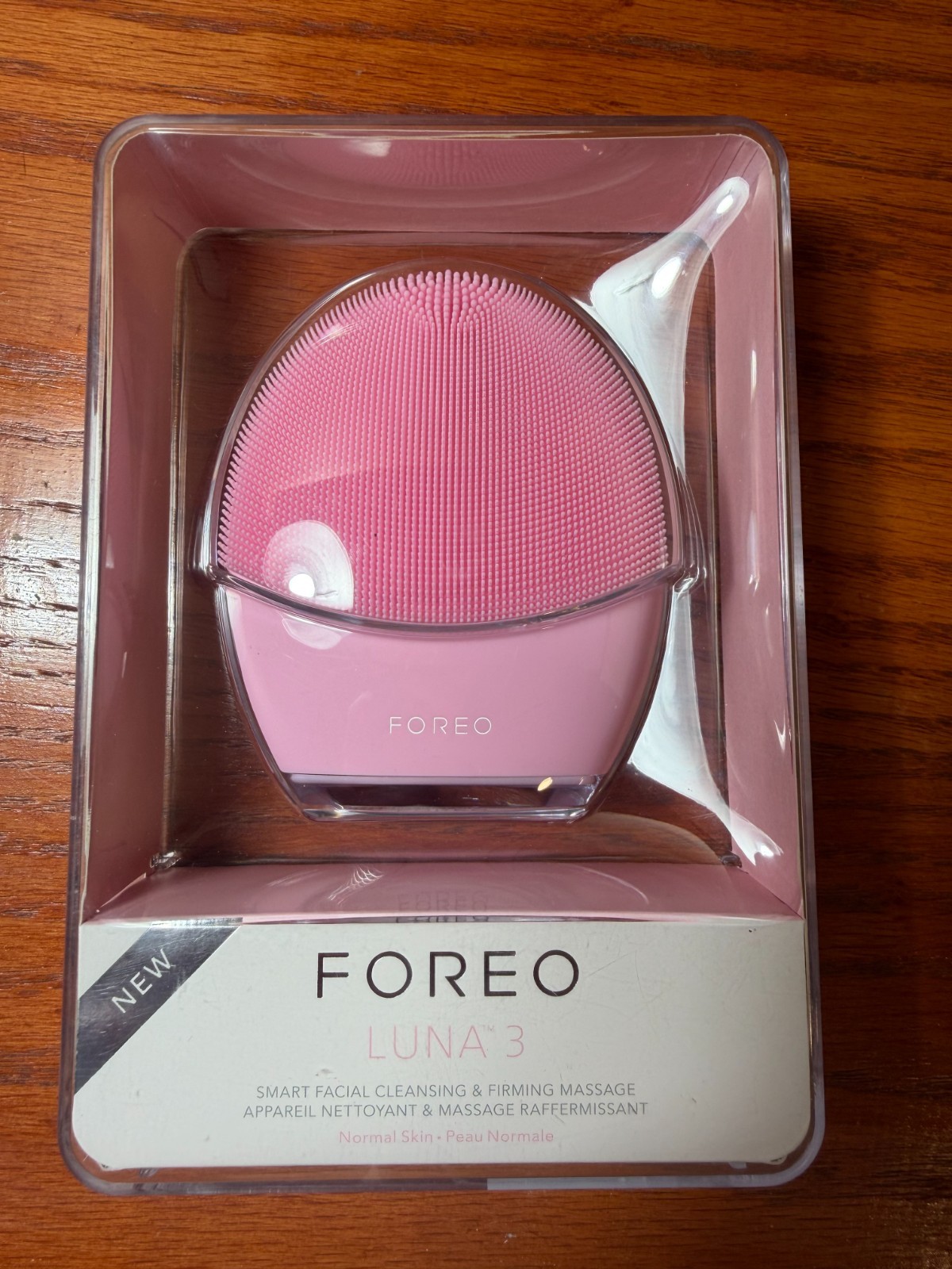 FOREO LUNA 3 Smart Facial Cleansing & Firming Massage Device Pink Normal Skin