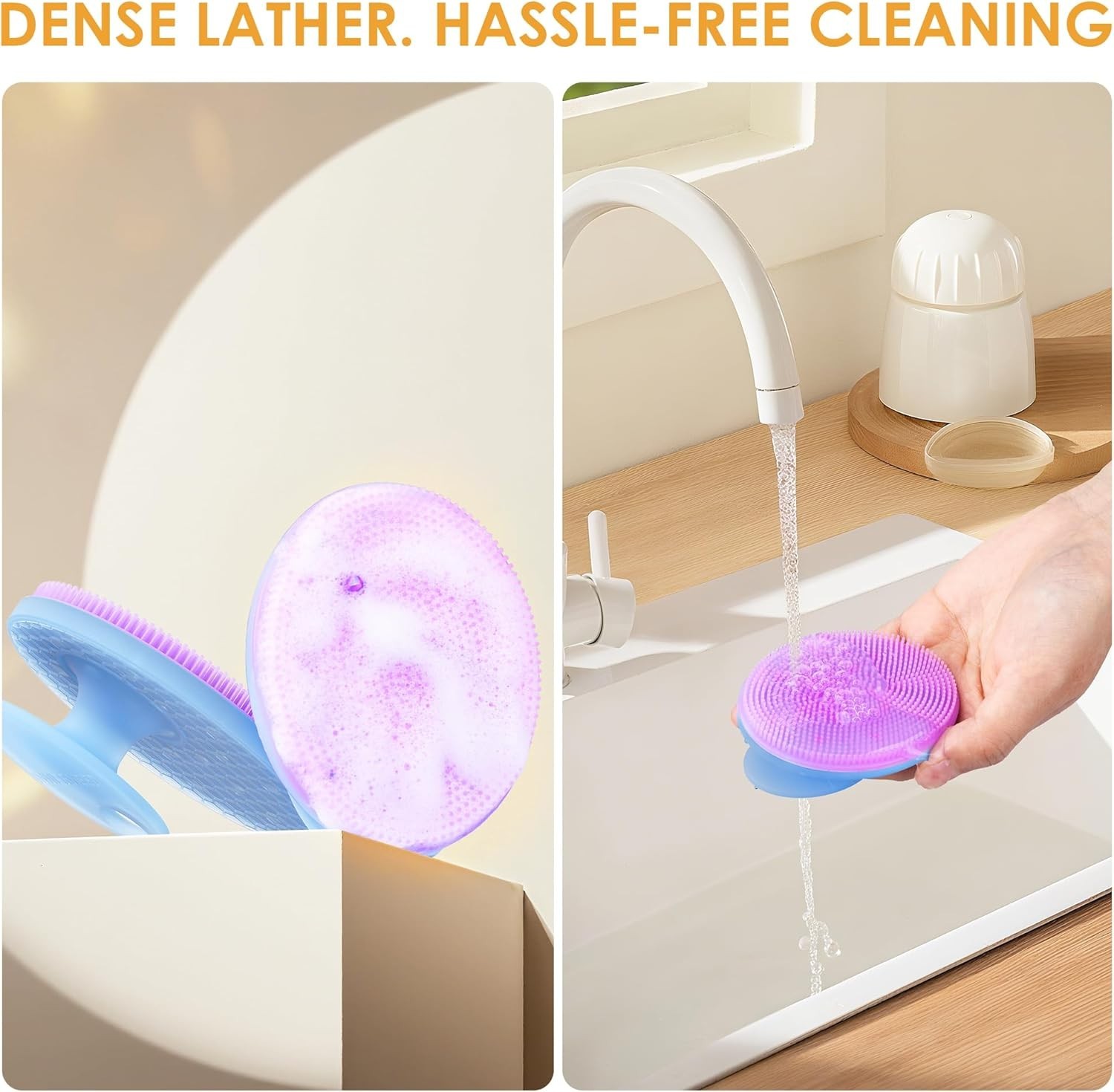Ergonomic Magnetic Silicone Face Scrubber – Radiance Booster for Sensitive Skin