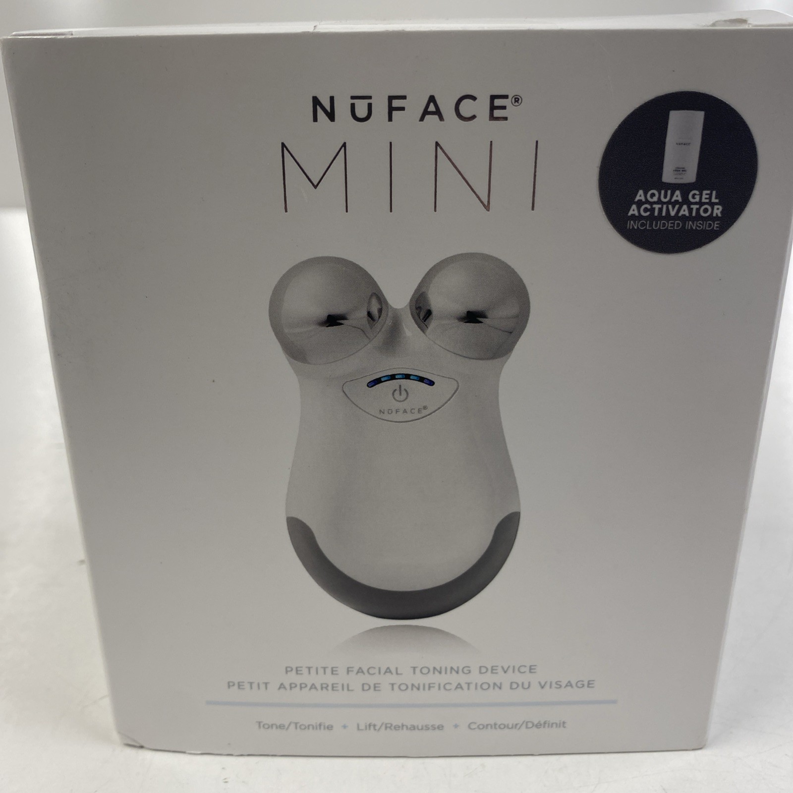 NUFACE MINI Petite Facial Toning Device SEALED with Aqua Gel Activator Included