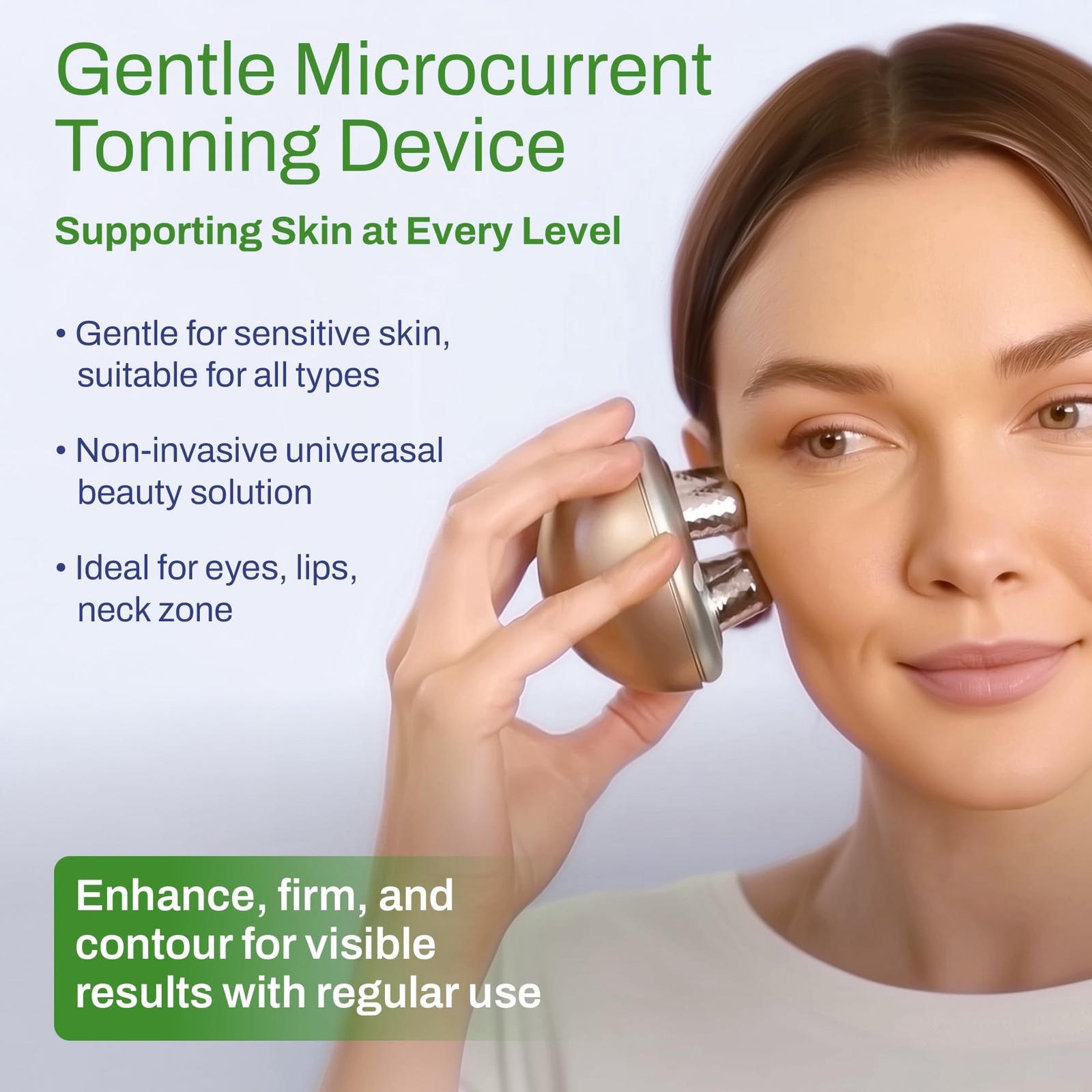 Microcurrent Facial Device, Face Massager Tool, Eye and Neck Massag… Fast Ship