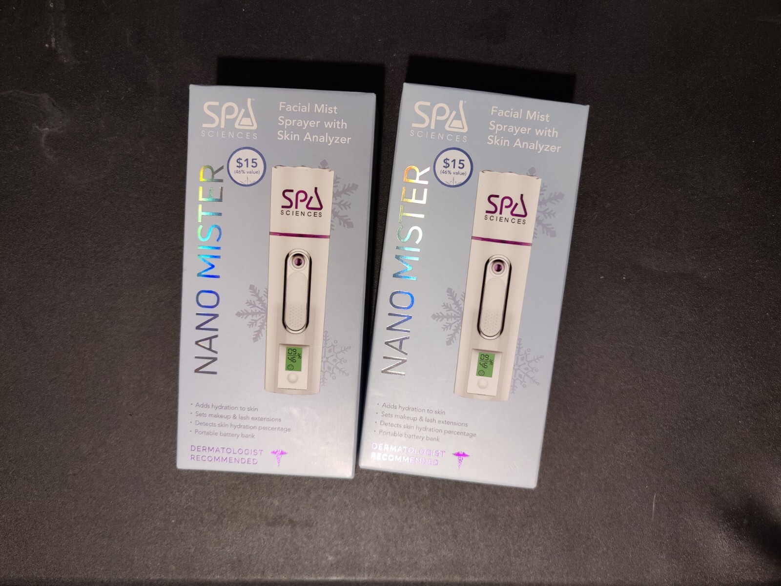 New Spa Sciences Nano Mister Facial Mist Sprayer w/ Skin Analyzer