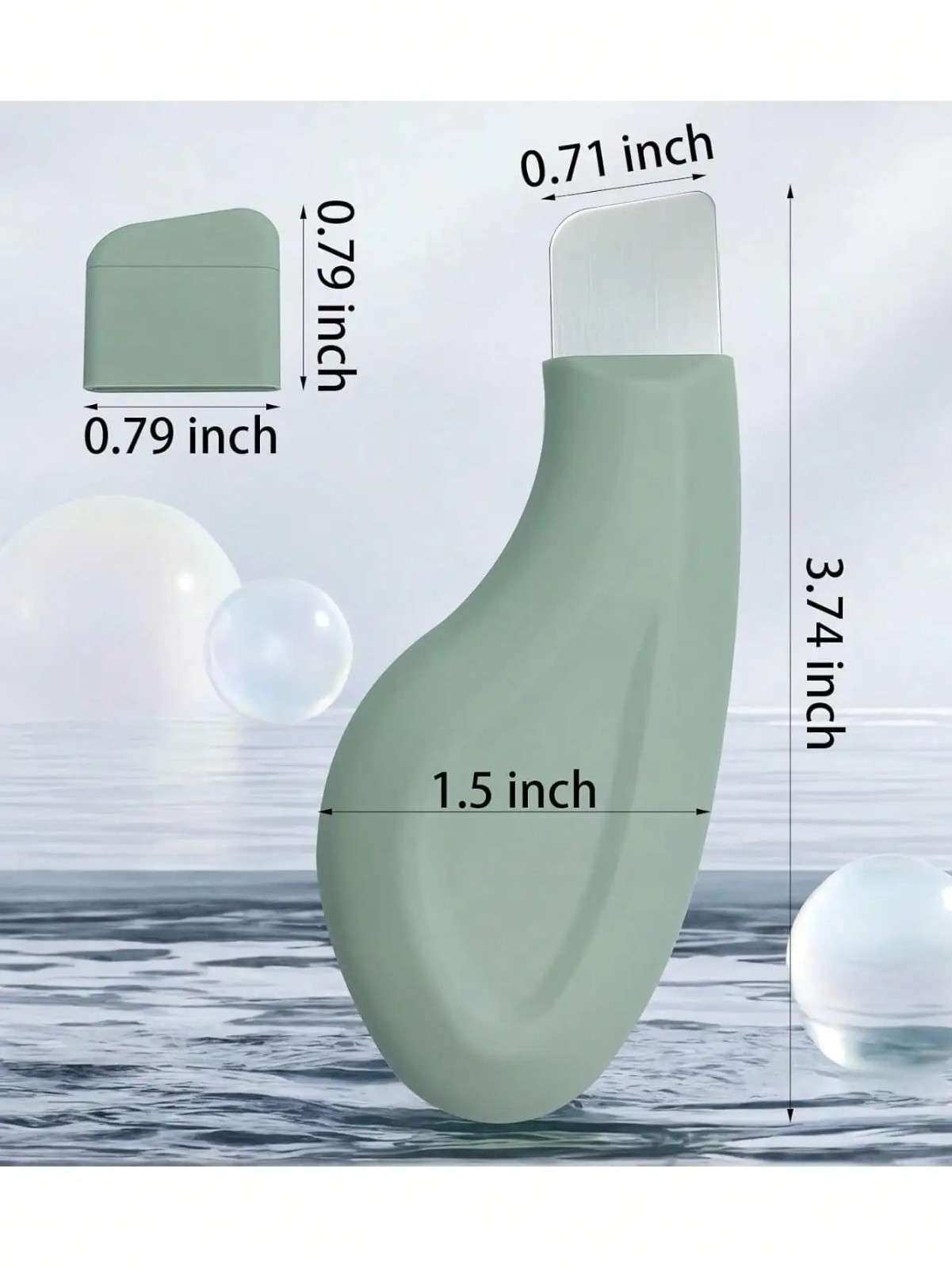 Facial Blackhead Remover Tool Silicone Nose Pore Cleanser Skin Scraper