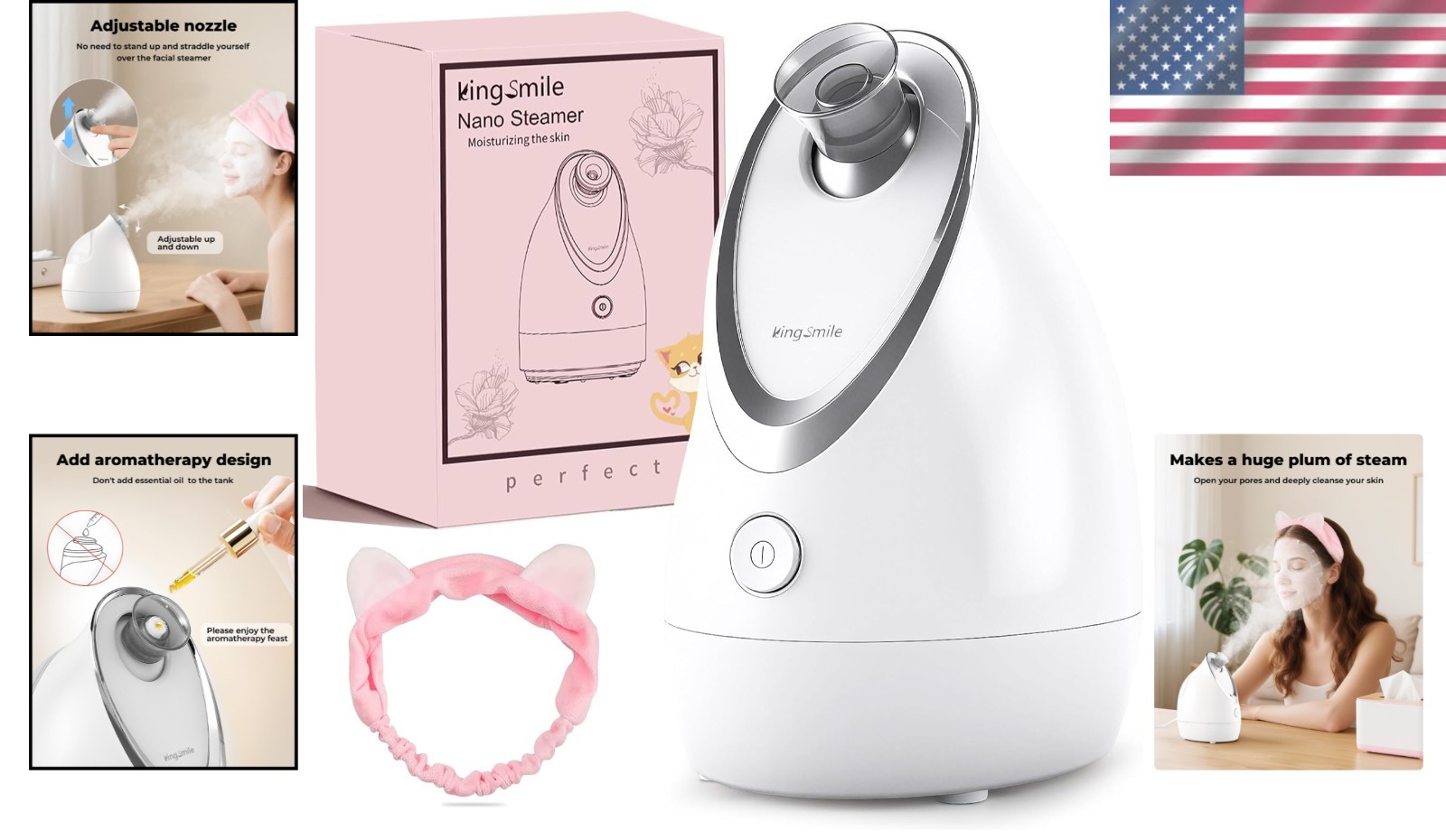 Compact Nano Facial Steamer – Ultimate Deep Clean & Hydration for Glowing Skin