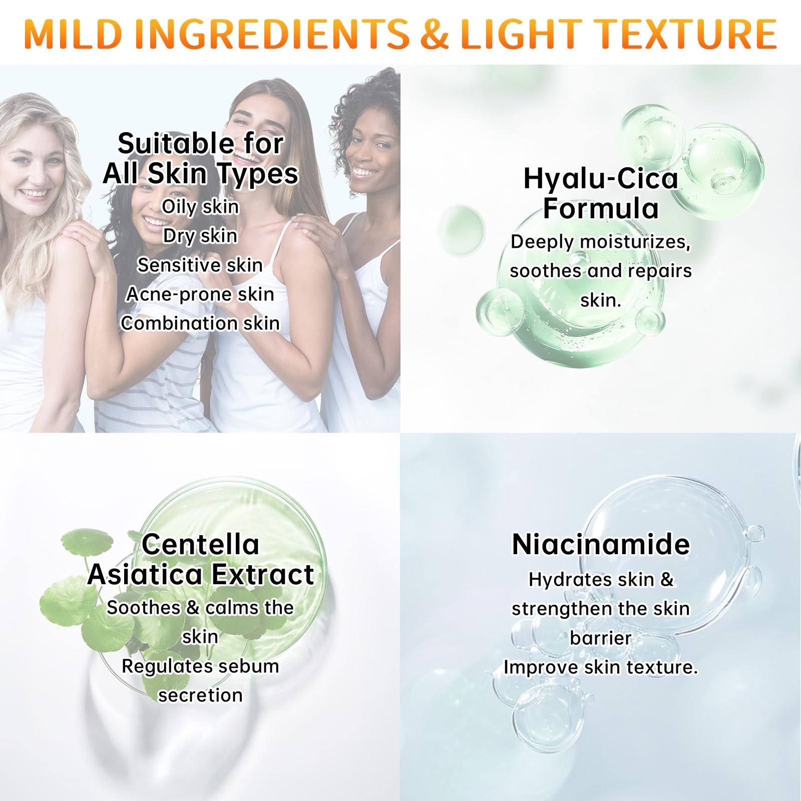 Centella Sunscreen SPF 50, Hyalu Cica 1.69 Fl Oz (Pack of 1), Blue 1