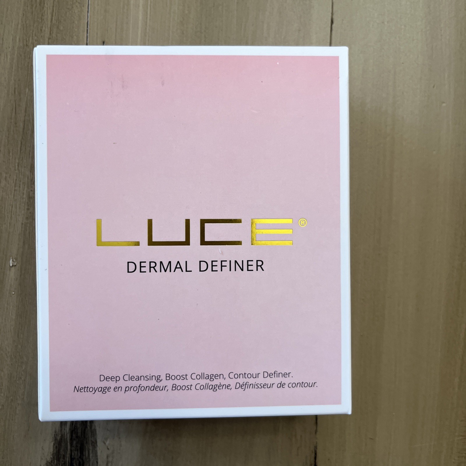 LUCE Dermal Definer Dual Action Facial Cleansing Brush + Anti-Aging Roller