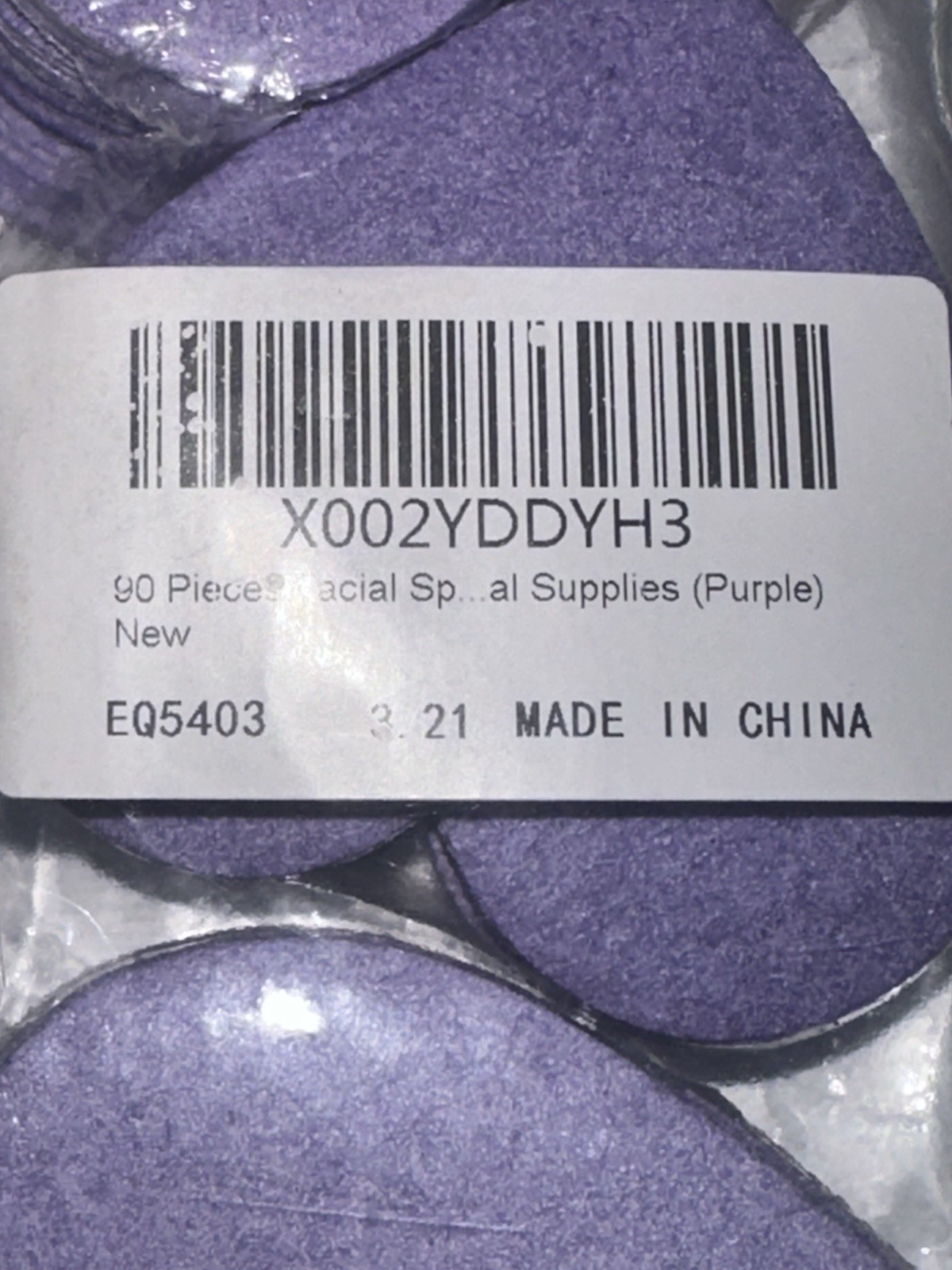 90 Piece Disposable Facial Pads