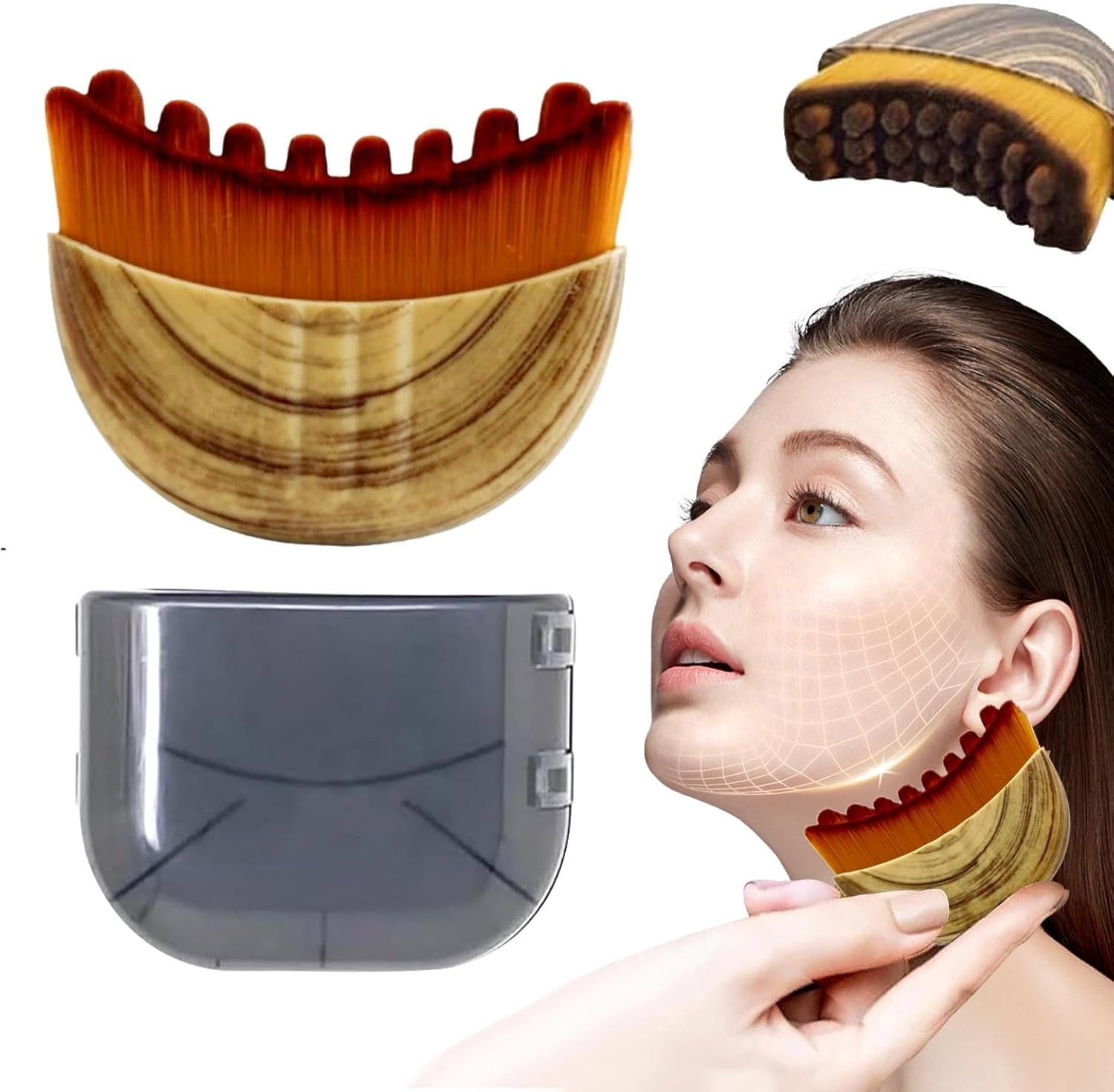 Lymphatic Contour Face Brush，Lymphatic Drainage Brush，Lymphatic Drainage Massage