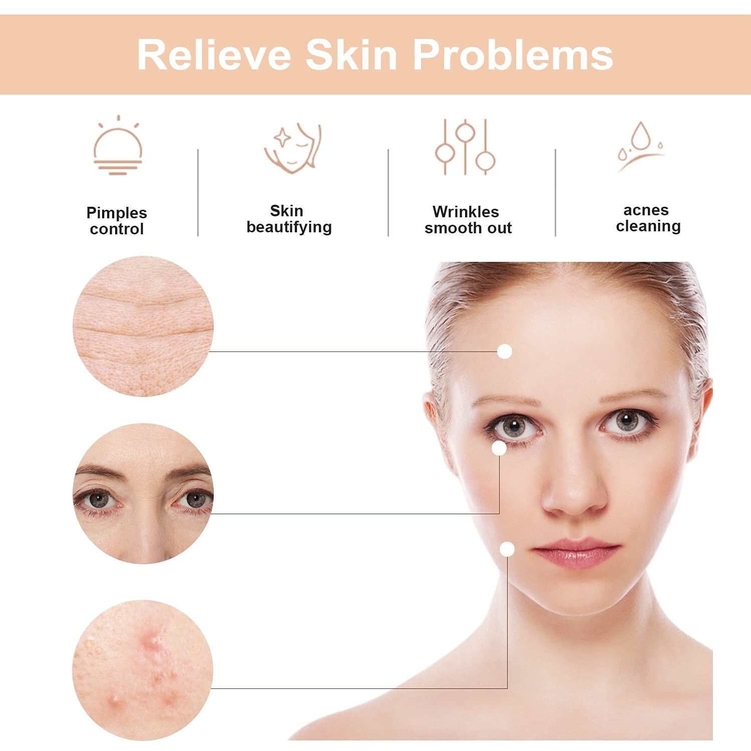 Máquina facial de alta frecuencia: varita facial de alta frecuencia, dispositivo