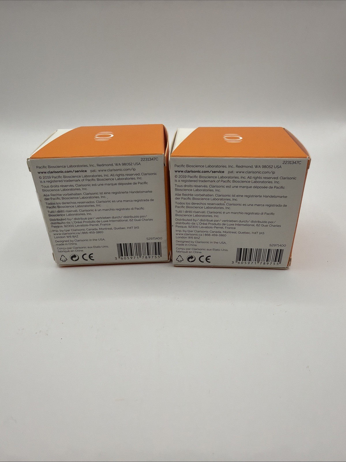 Lot Of 2 Clarisonic Facial Exfoliating Brush Head
