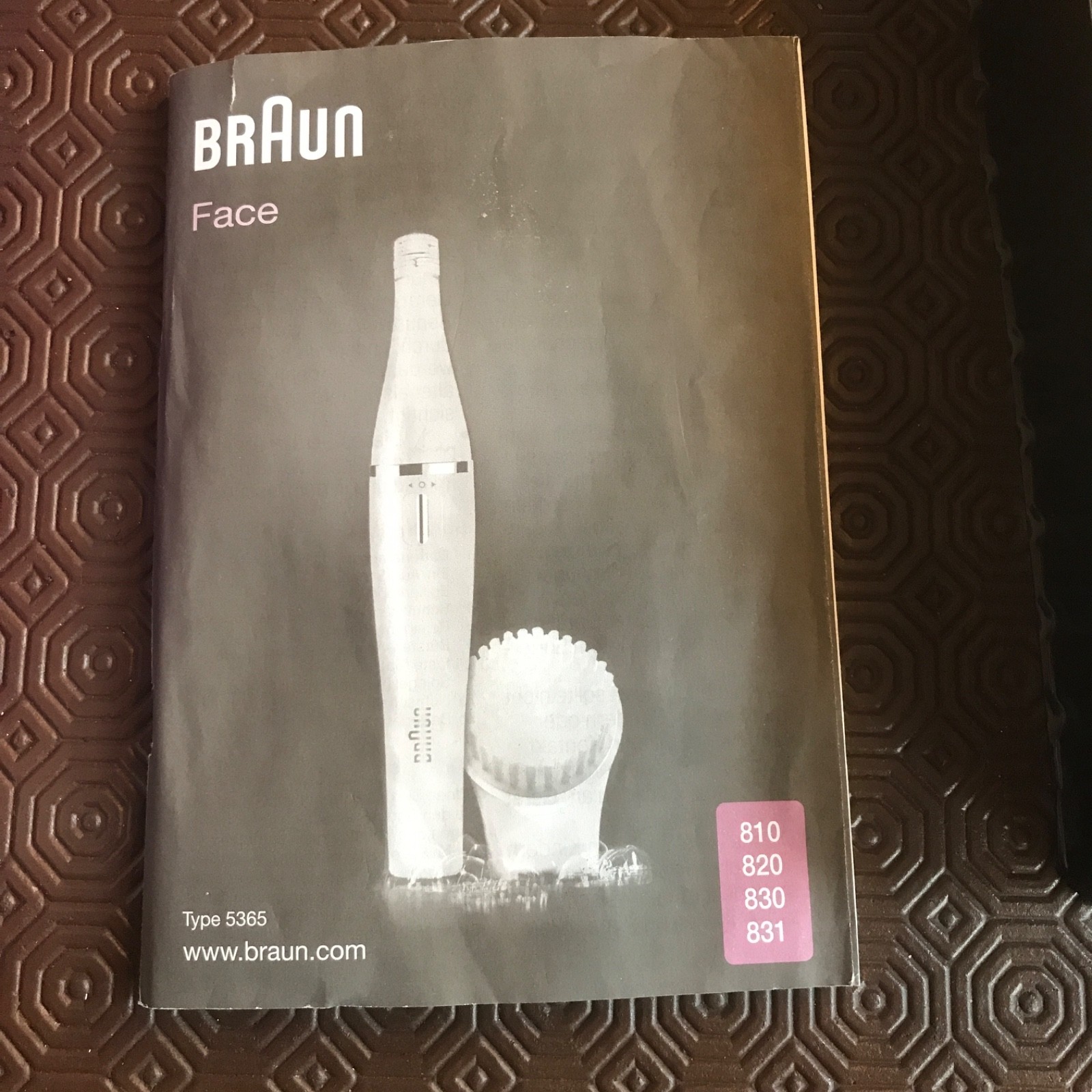 BRAUN Facespa cleansing brush mini epilator skin beauty hair remover Model 810
