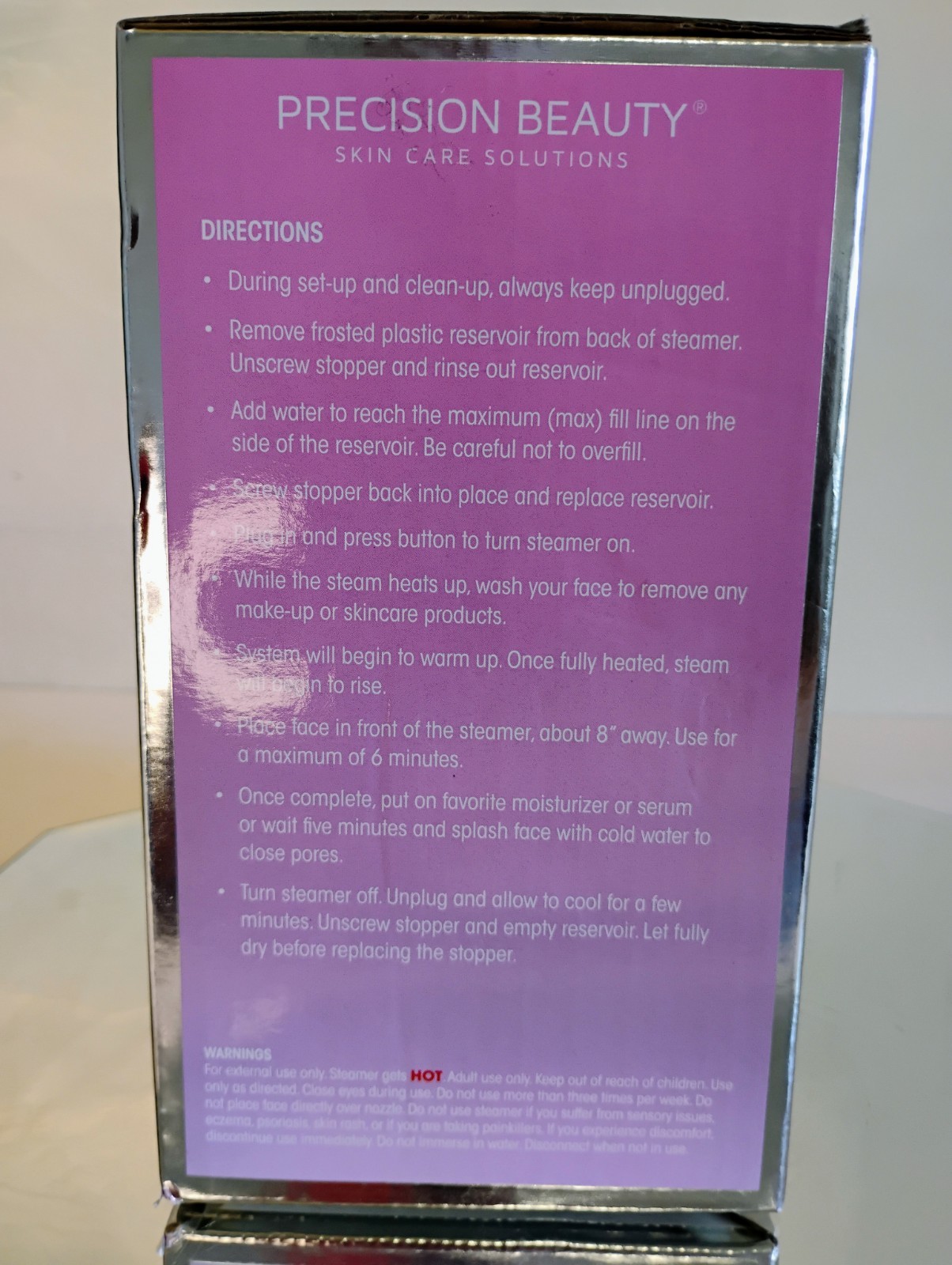 Precision Beauty Skin Care Solutions Facail Steamer