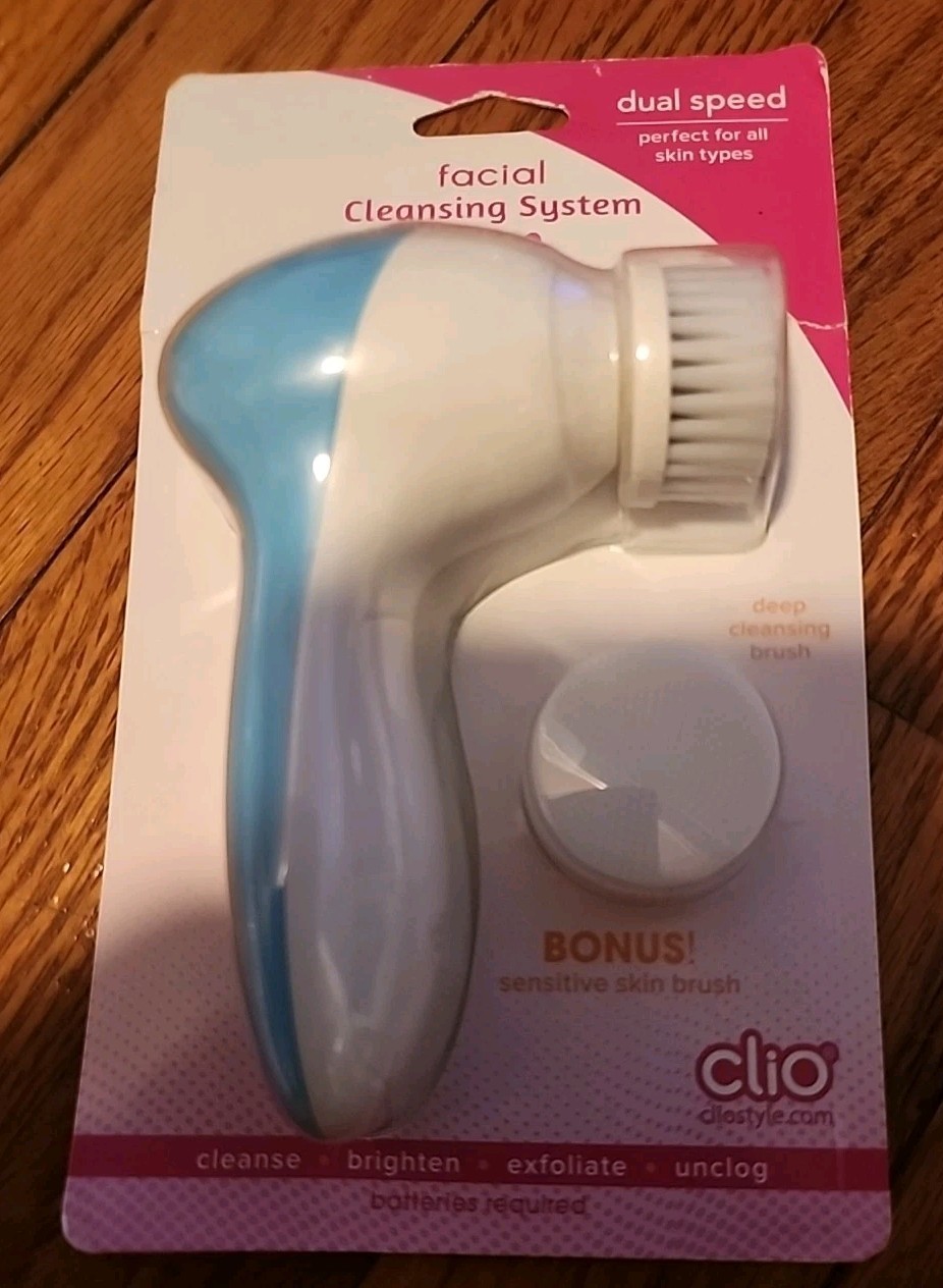 New! Forever young. Renew & restore. Facial cleansing power brush.
