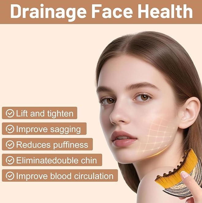New Lymphatic Contour Face Brush, Lymphatic Drainage Massager