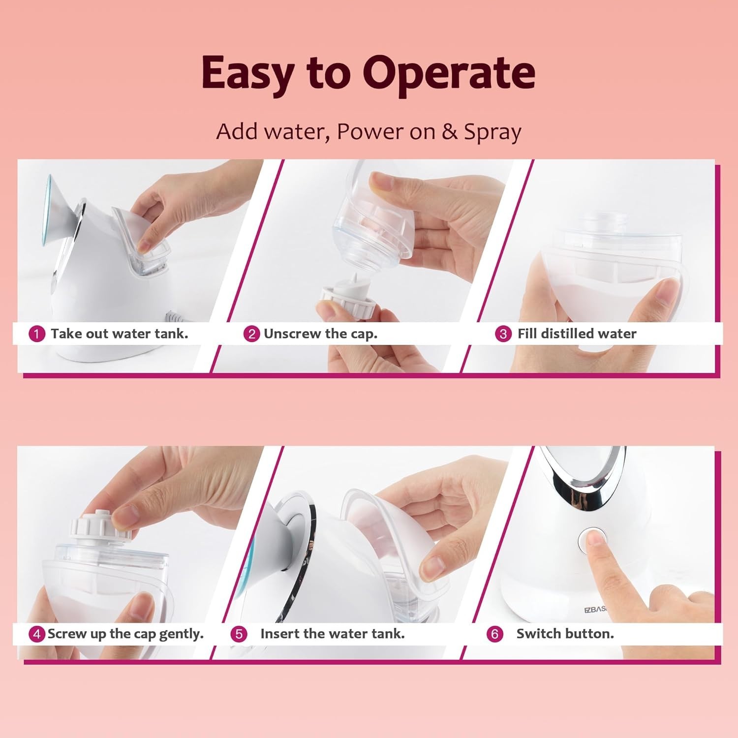 Professional Nano Ionic Steamer – Moisturizing Home Spa
