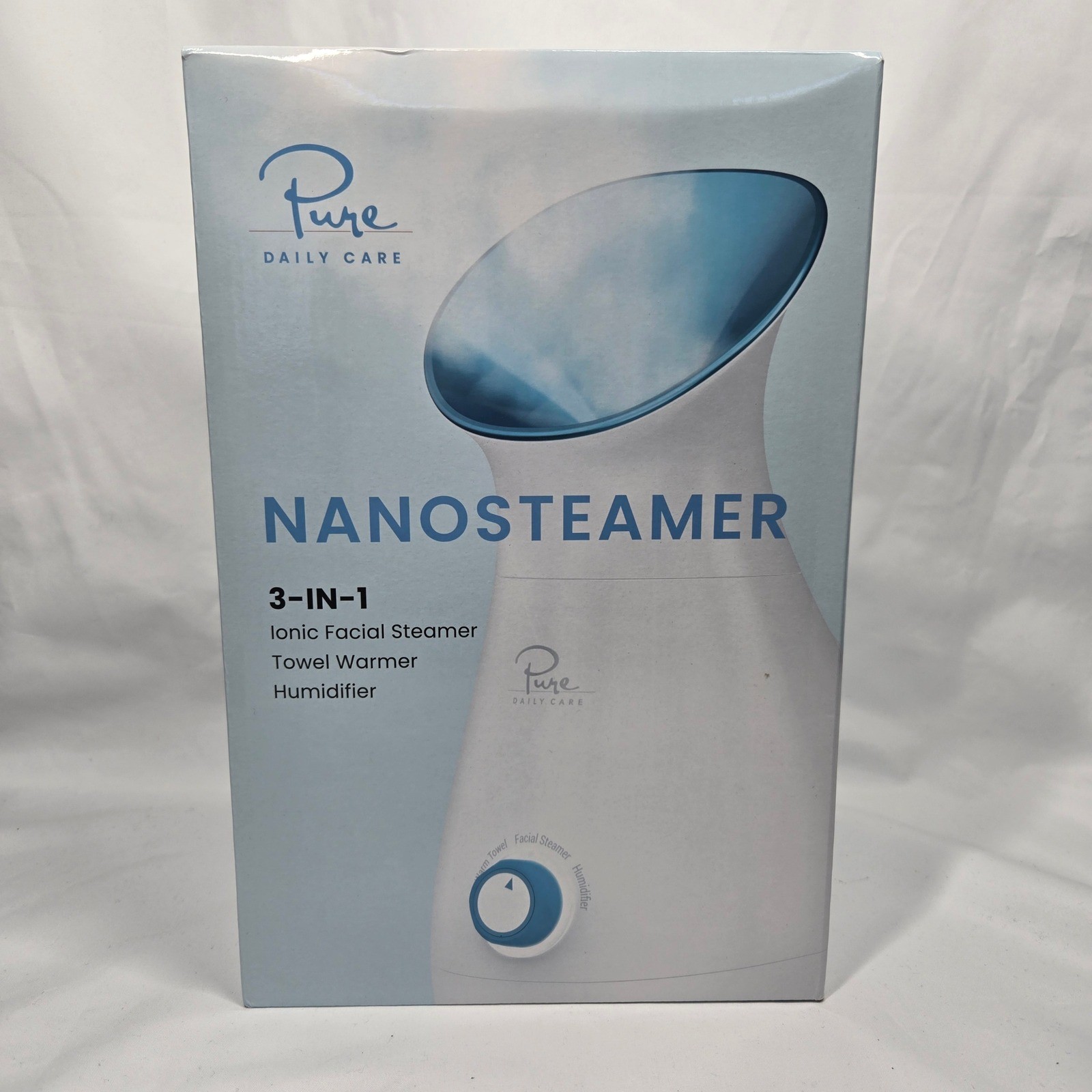 Pure Daily Care Nanosteamer 3-in-1 Facial Steamer Humidifier Extraction Kit NEW