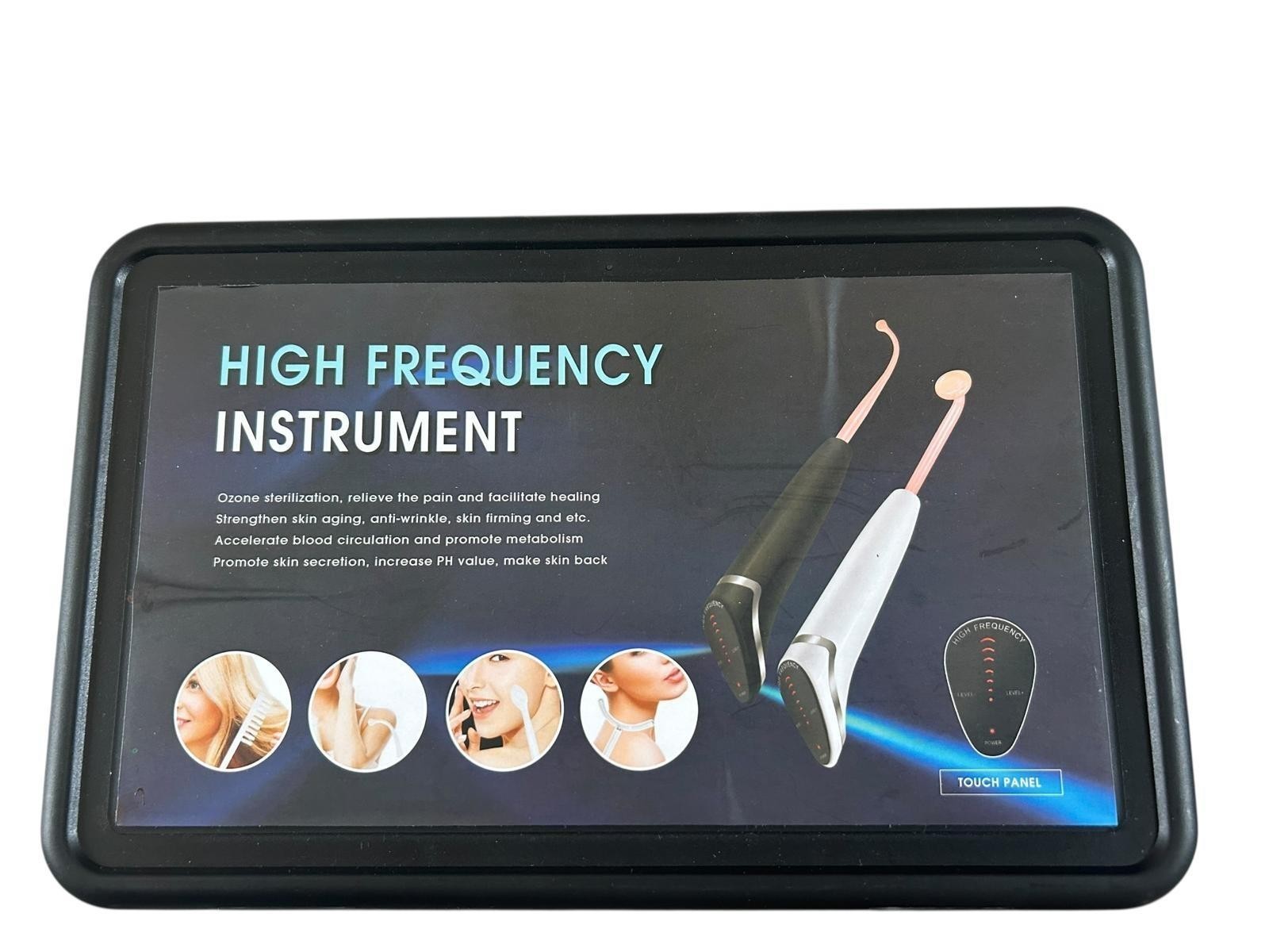 Upgrade High F – Requency Facial Wand, Portable Handheld High F Requency Skin V