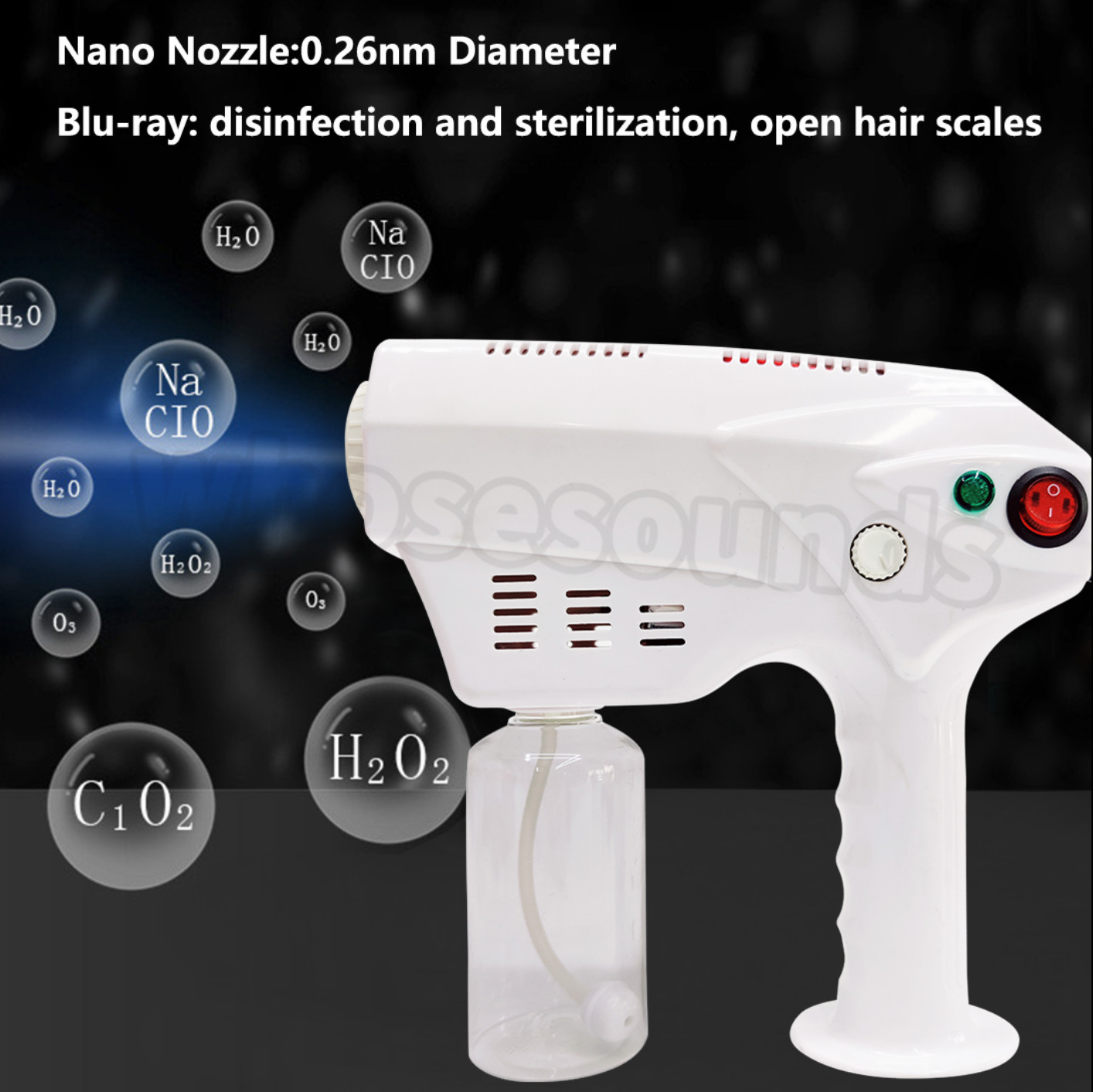 Smart Nano Steam Gun Sprayer ULV Electric Disinfection Fog Machine Hand Held