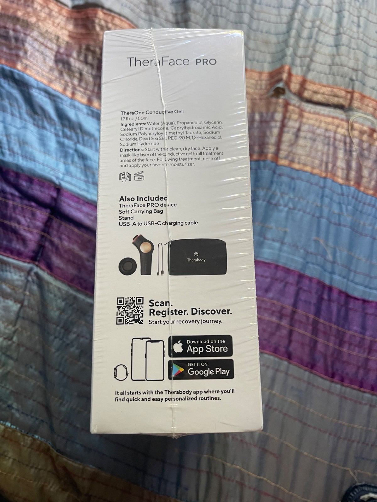 TheraFace Massager -Sealed in box. Black w/ hot and cold rings. $530 retail