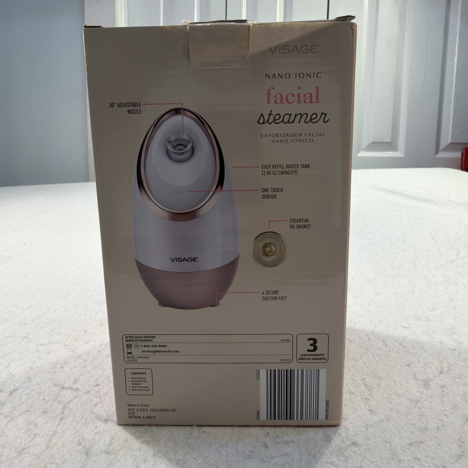 Visage Pink Nano Ionic Electric Facial Steamer Device For All Skin Types New