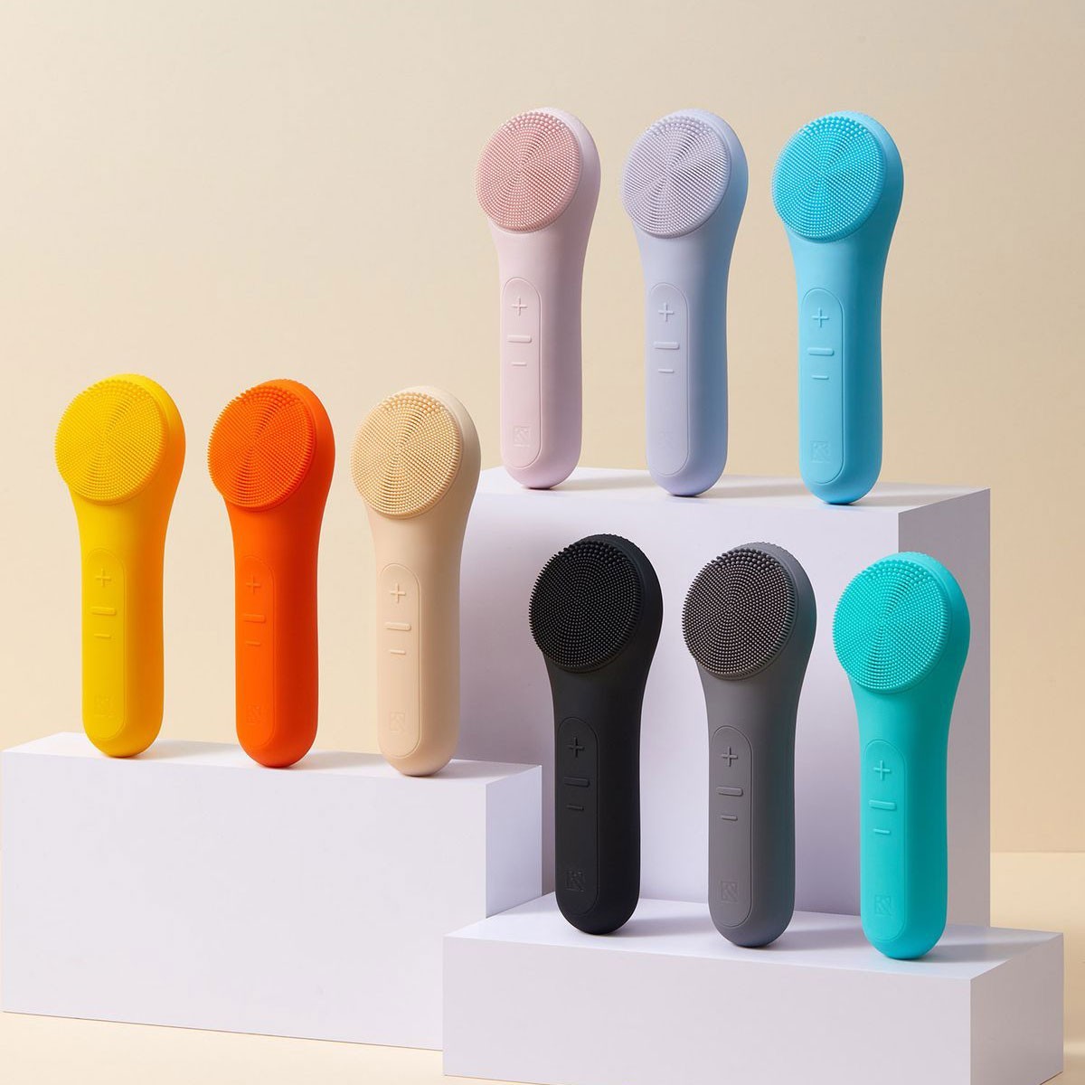 Sonic Silicone Facial Cleansing Brush K-Beauty Waterproof Silicone Pore Cleaner