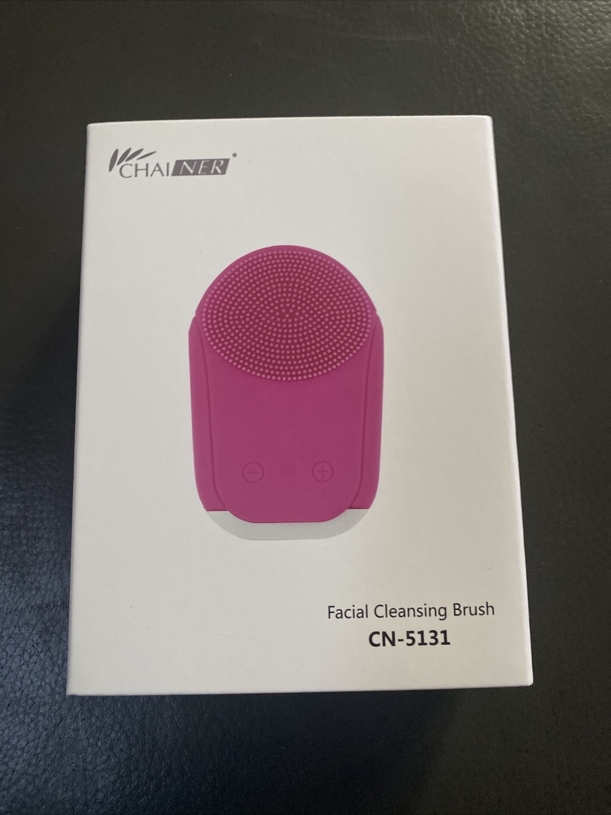 CHAINER Electric Ultrasonic Facial Cleaning Brush Pink Built-in Battery