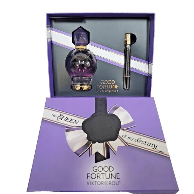 Good Fortune Gift Set for Women 3 oz Eau de Parfum – 10 ml Eau de Parfum Spra…