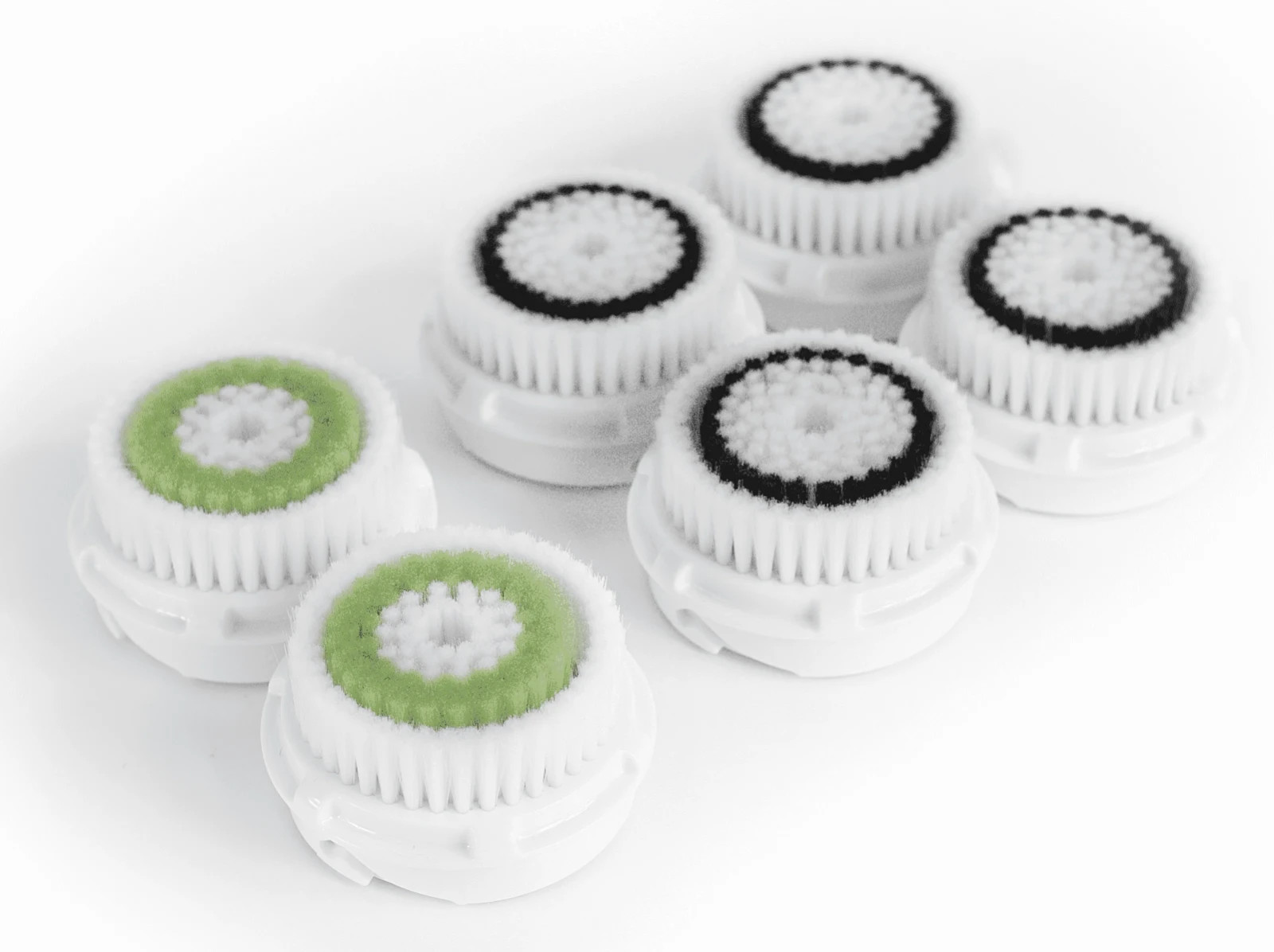 RIGHTFULLY YOURS 4 Sensitive Plus 2 Acne Brush Heads Fits Clarisonic Mia 2 Pro