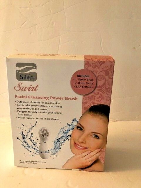 Silk’n Swirl Facial Cleaning Power Brush Dual Speed Cleansing Kit – 2 Brushes