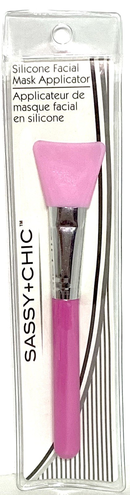 SASSY + CHIC Silicone Facial Mask Applicator Pink New Sealed
