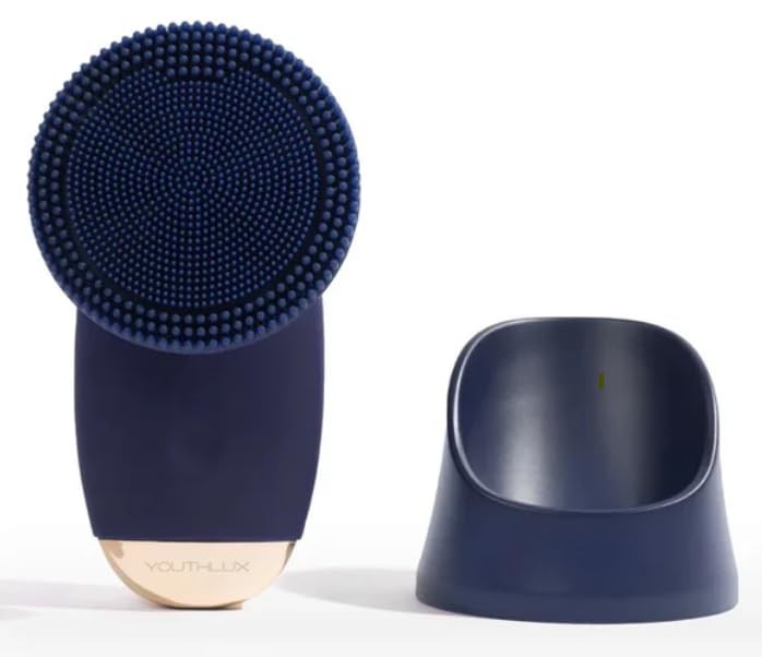 SoniGlow Silicone Scrubber/Cleansing Brush – Vibrating Skincare Scrubber Tool…