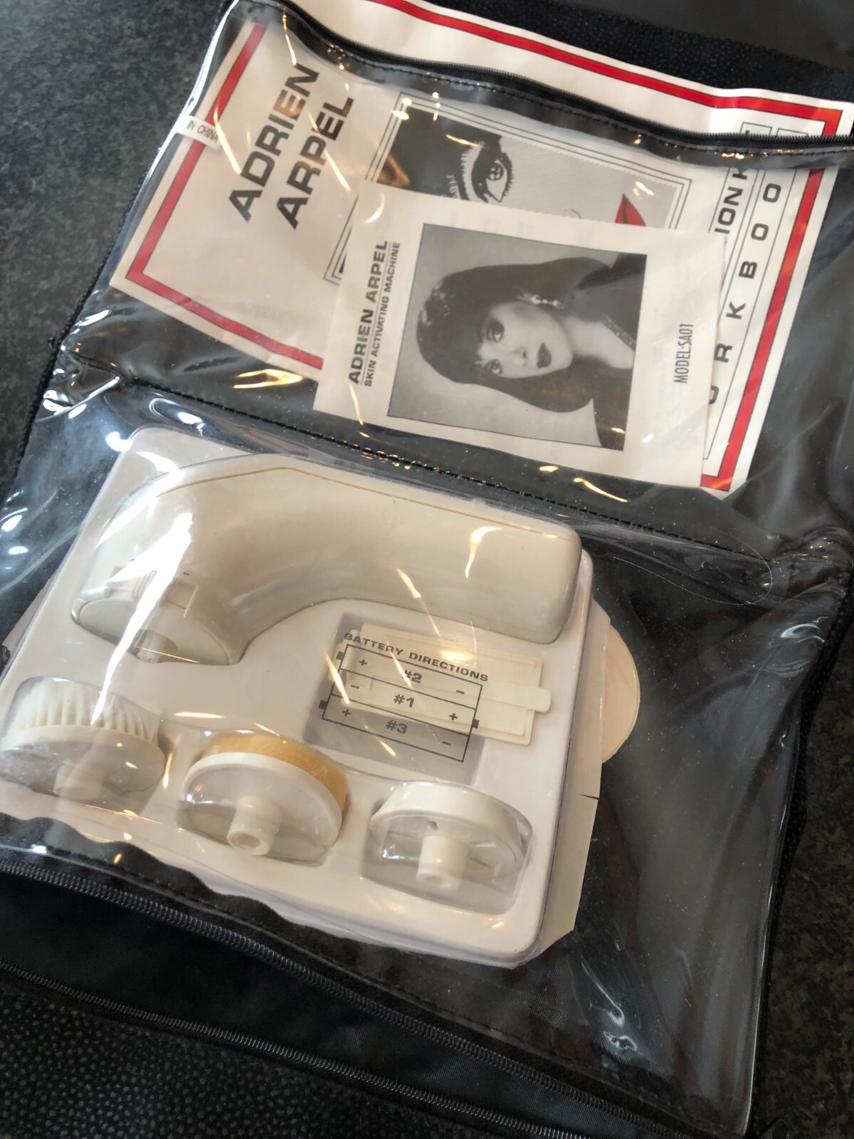 Adrien Arpel Skin Activating Machine Facial Cleansing Spin Brush & Kit with Case
