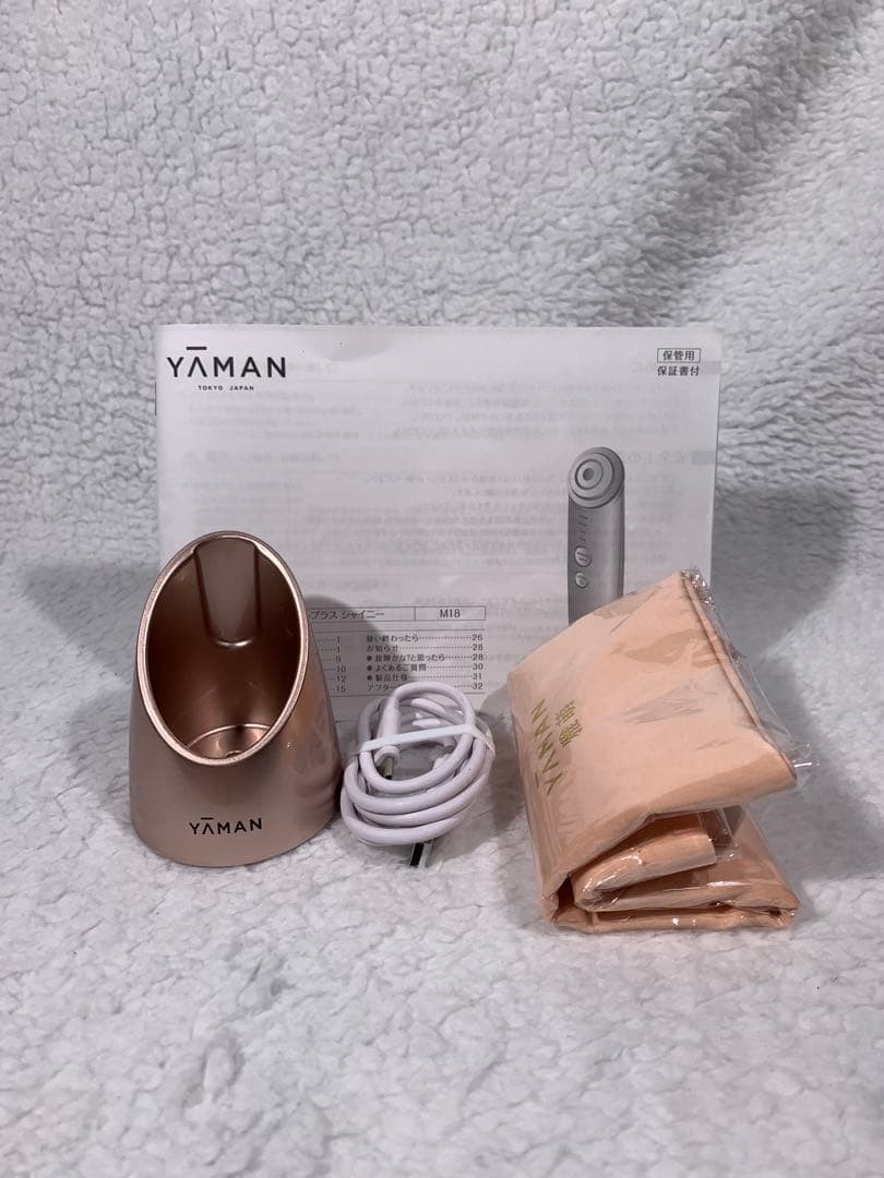 YA-MAN Photo Plus Shiny Beauty Device M18-YL Facial Care Set Box Japan