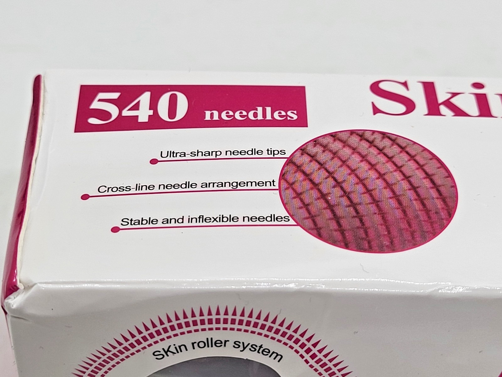 SRS 540 1.00mm Microneedle Derma Roller Skin Therapy Skin Roller System SRS100