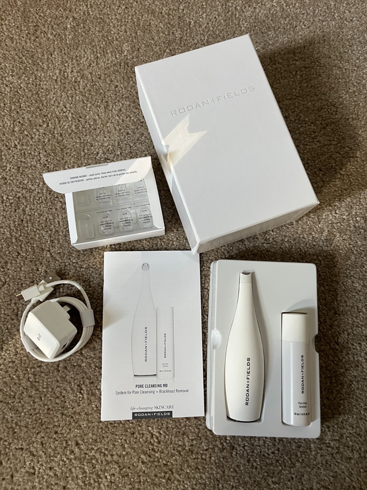Rodan + Fields Pore Cleansing MD System with Charger, Solution, & Brand New Tips