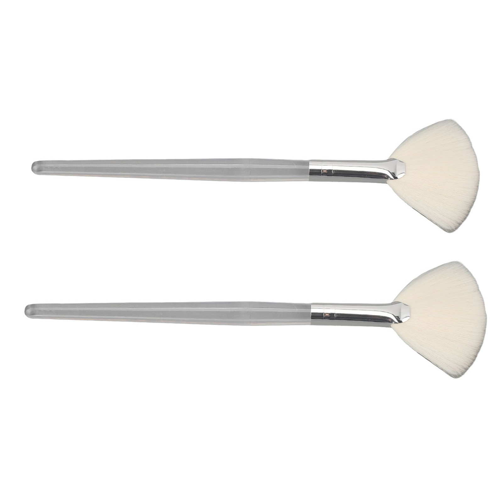 2-2pcs Facial Fan Brush For Gentle Foam Lathering Cleansing