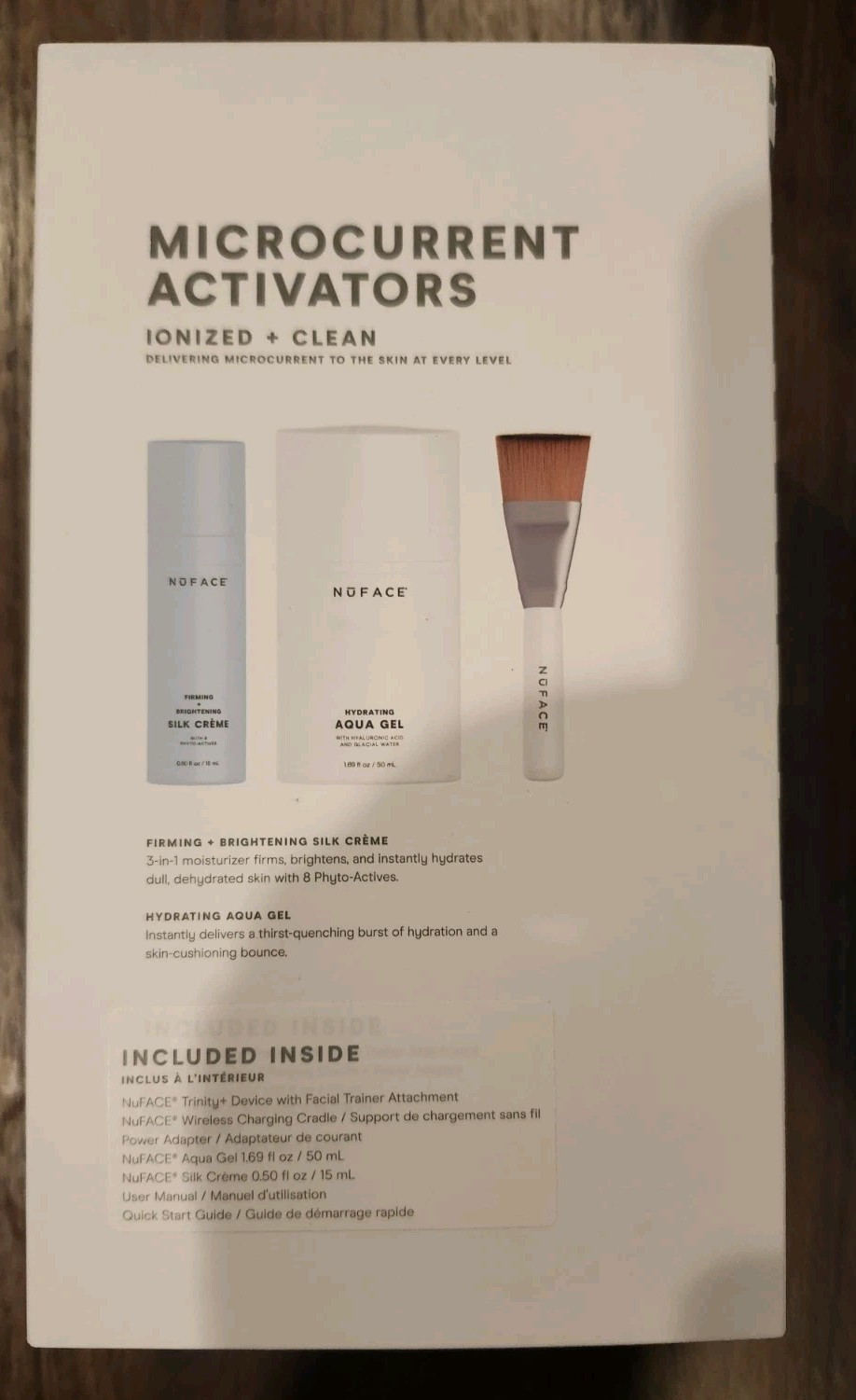 NuFACE Trinity+ Smart Advanced Facial Toning Starter Kit w/ Serum Gel & Brush