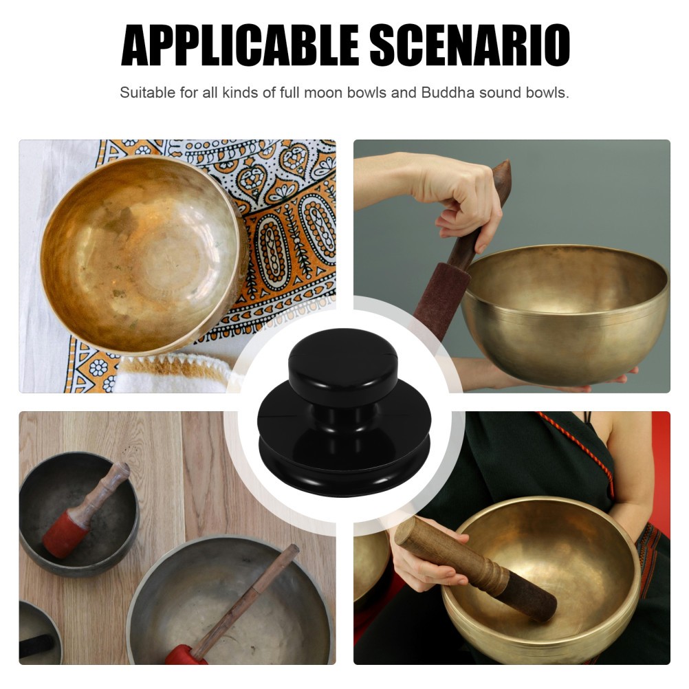 Sound Bowl Tool with Rubber Handle for Carrying Singing Bowls