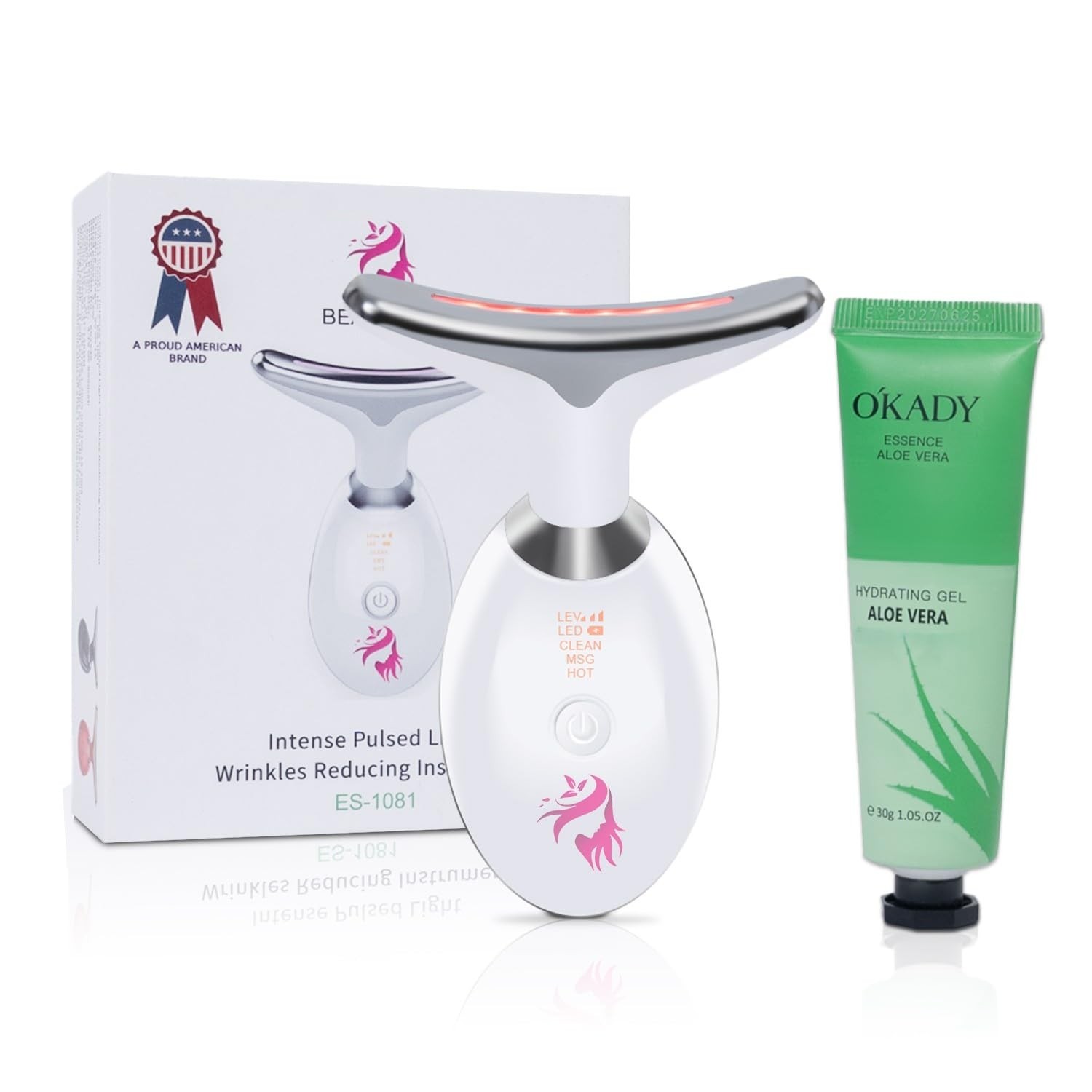 Red Light Therapy for Face, Facial Massager, Skin Tightening & Anti-Aging Fac…
