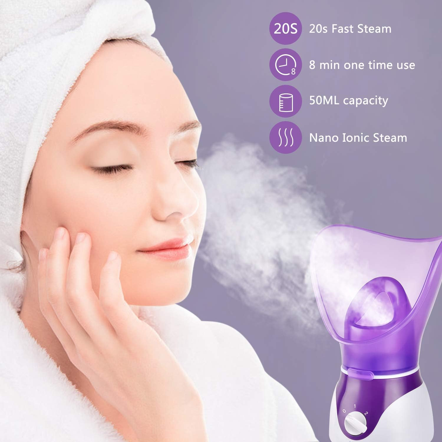 Facial Steamer for Face Nano Facial Mister Sprayer Set, Face Steamer for Faci…