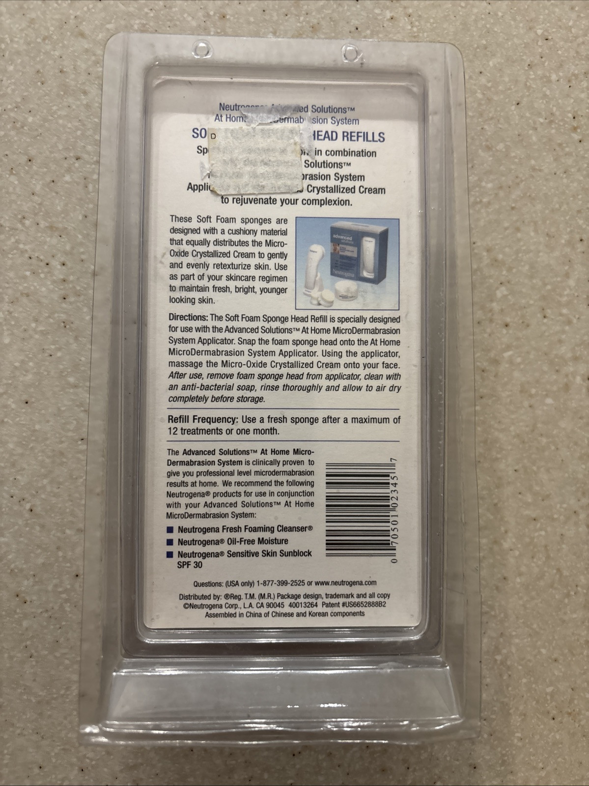 Neutrogena Advanced Solutions Soft Foam Sponge Heads Refills NEW!