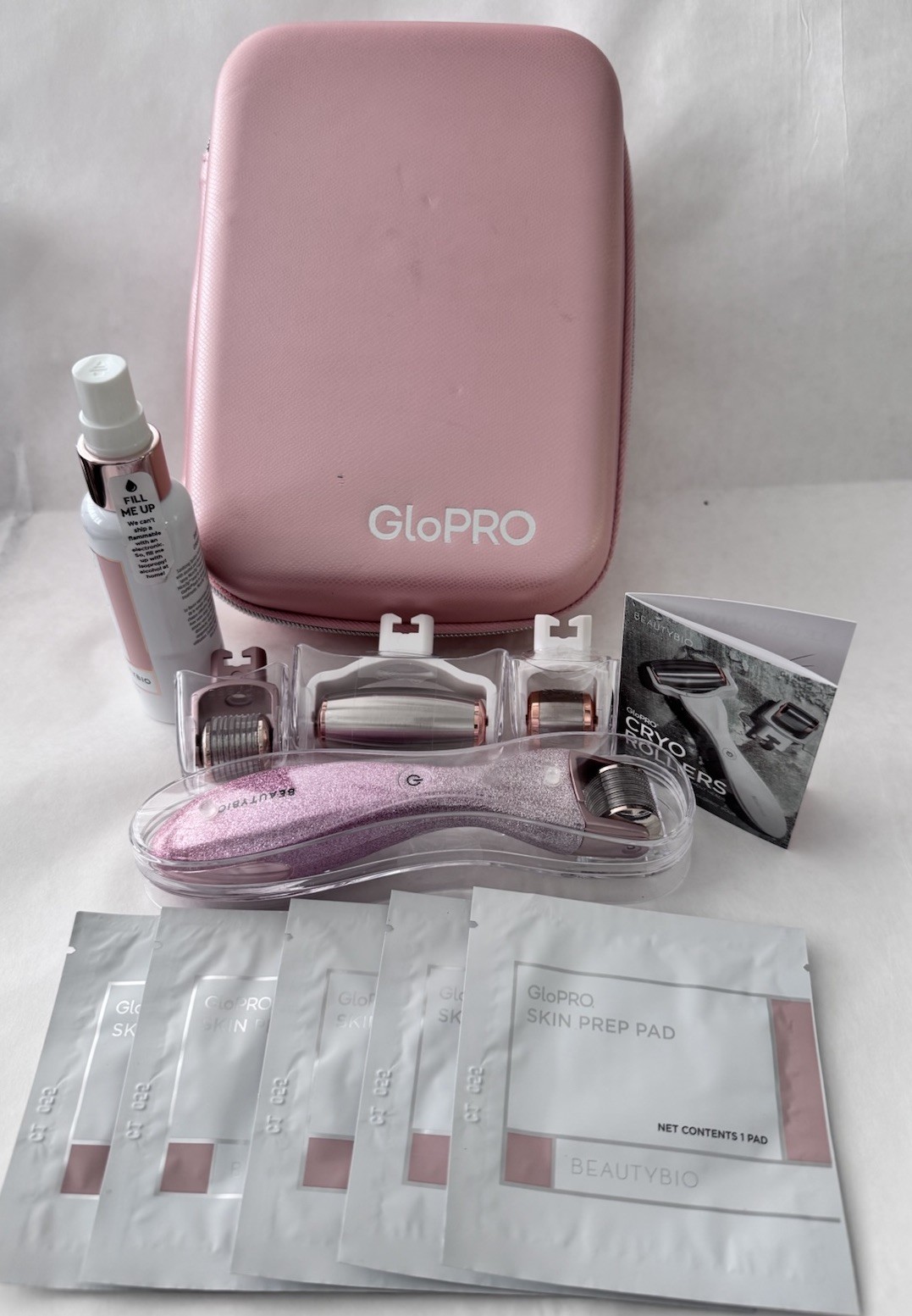 BeautyBio GloPRO 6 Pcs. Skin Care Set Read Listing Brand New In GloPro Case
