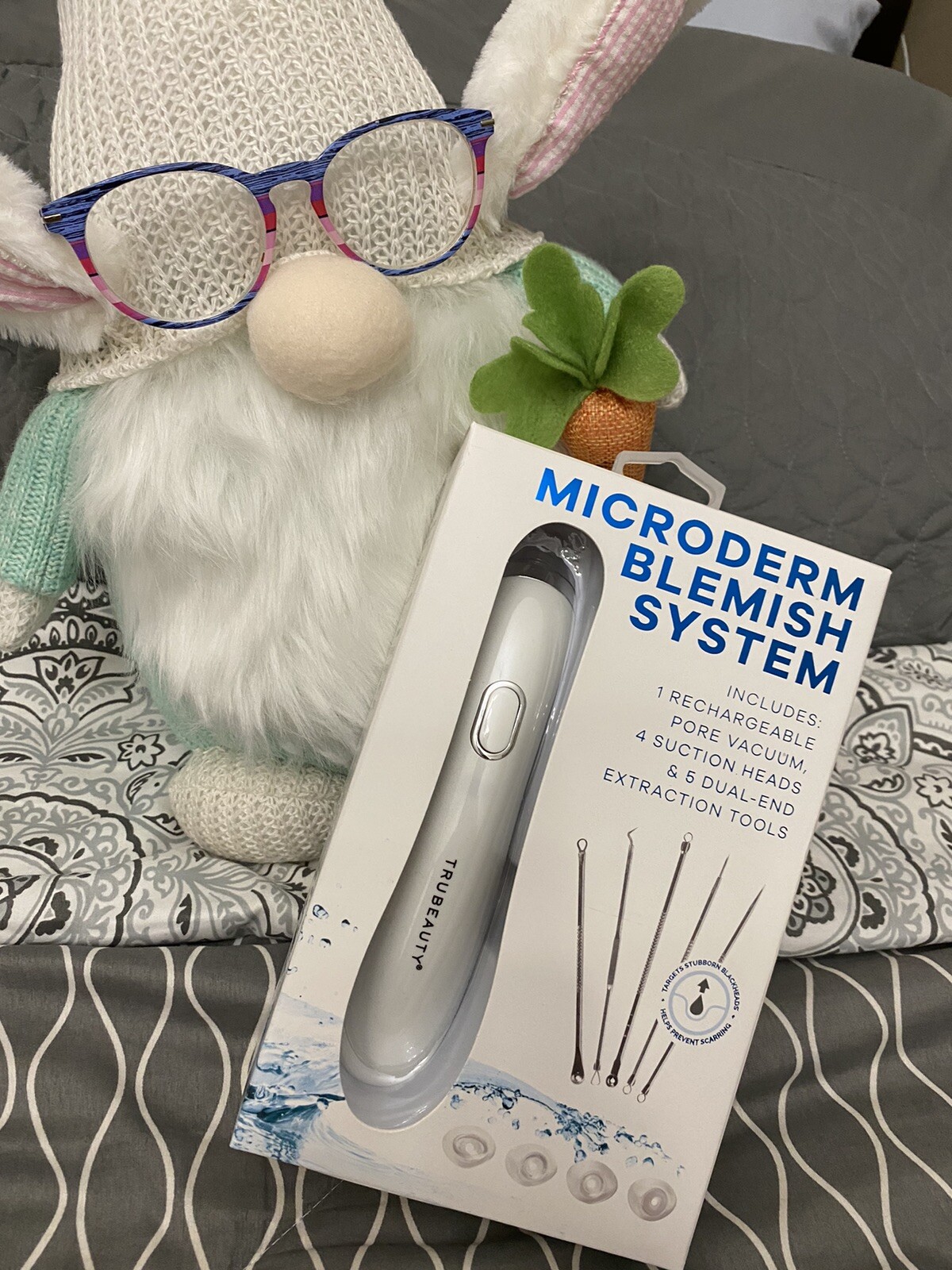 4 SUCTION HEADS,BLEMISH SYSTEM 5 DUAL END EXTRACTION TOOLS TRU BEAUTY MICRODERM