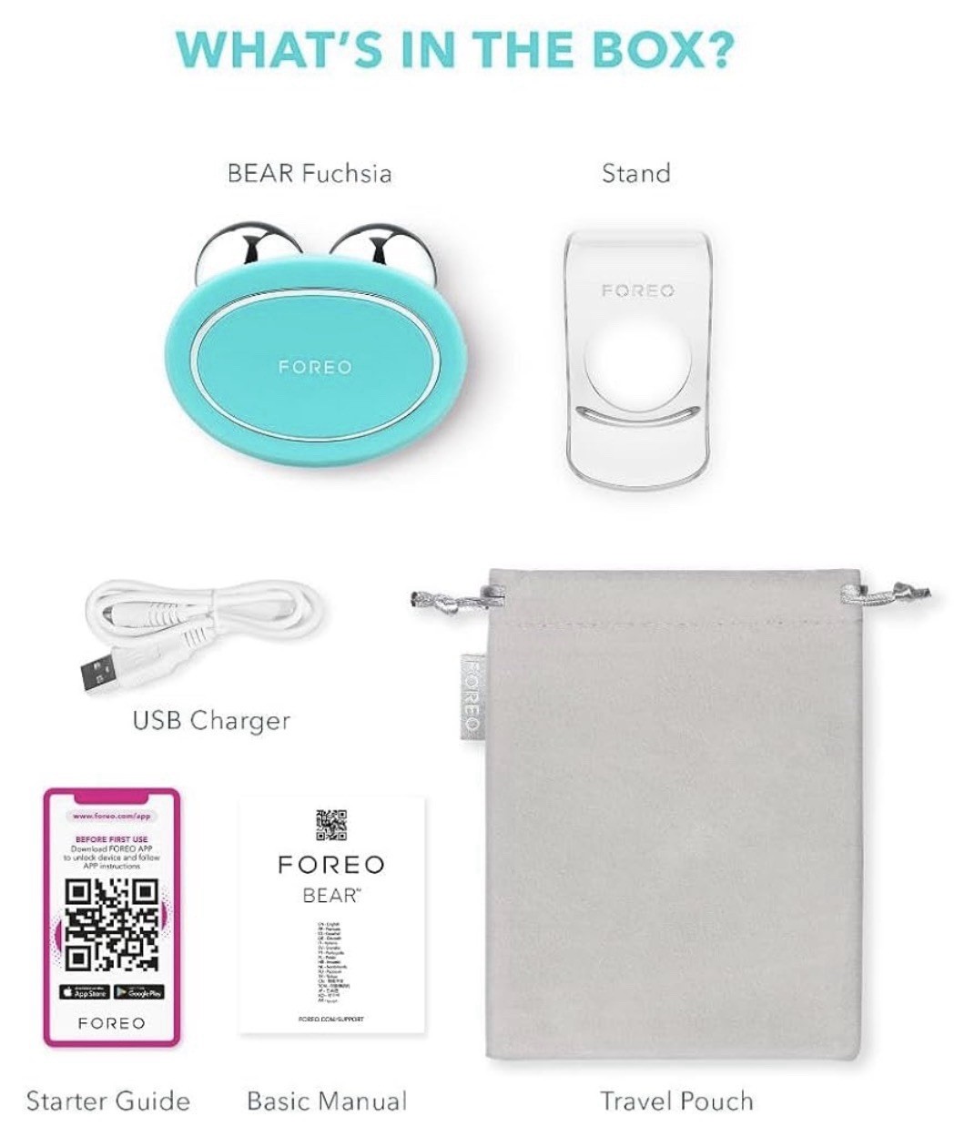 FOREO Bear Microcurrent Facial Device – Face Sculpting Tool – Instant Face Lift