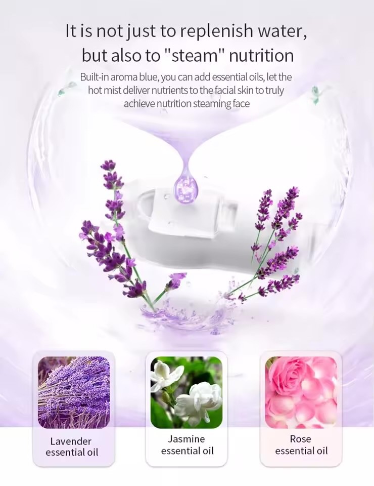 Ozone Facial Steamer Warm Mist Humidifier for Face Deep Cleaning Vaporizer Spray