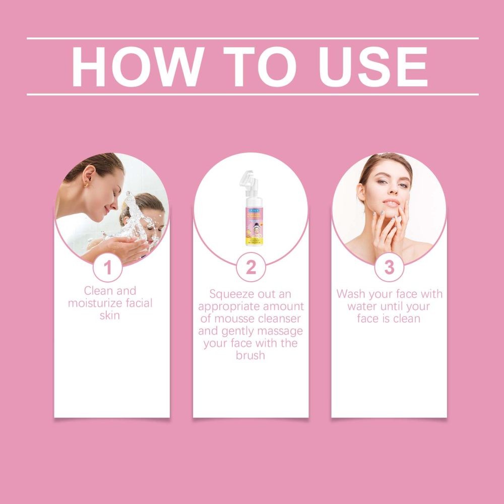 Kojic Acid Turmeric Mousse Facial Cleanser Moisturizing