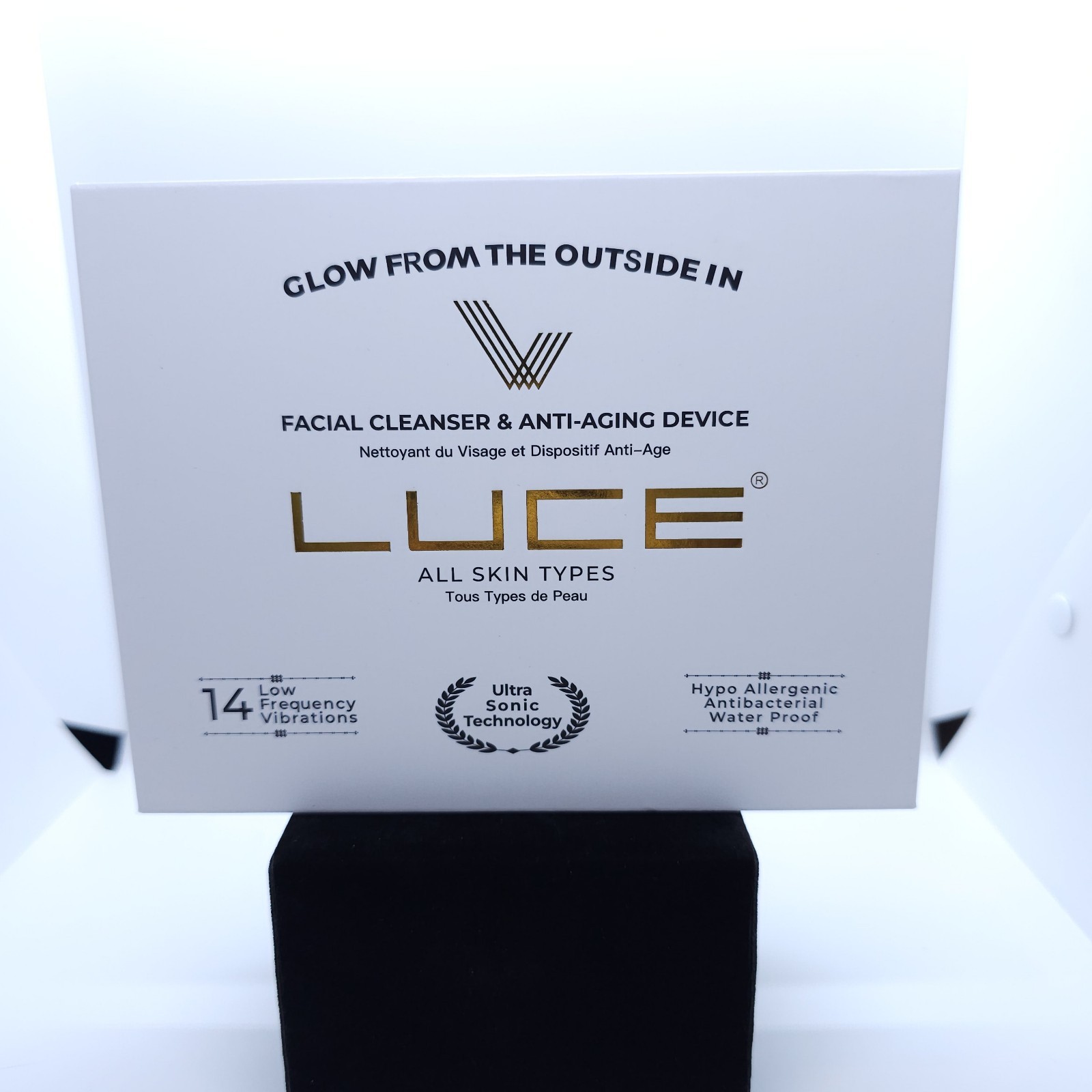 New LUCE180 Anti-Aging Pulsating Facial Cleansing Device Rechargeable WaterProof