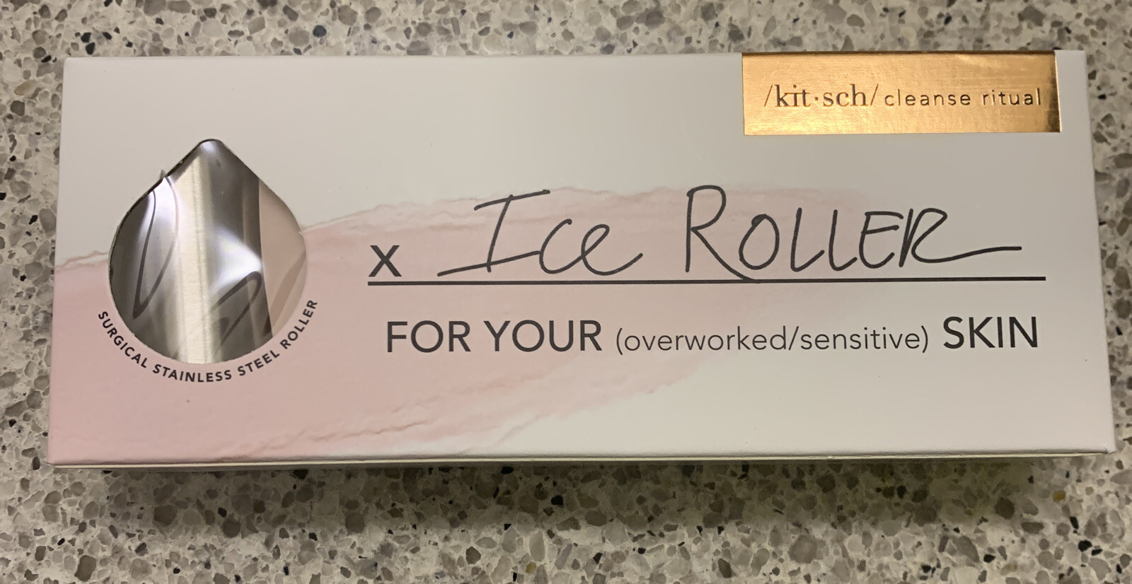 BNIB Kitsch Anti Aging Ice Roller Facial Lymphatic Massage Brighter Firm Skin