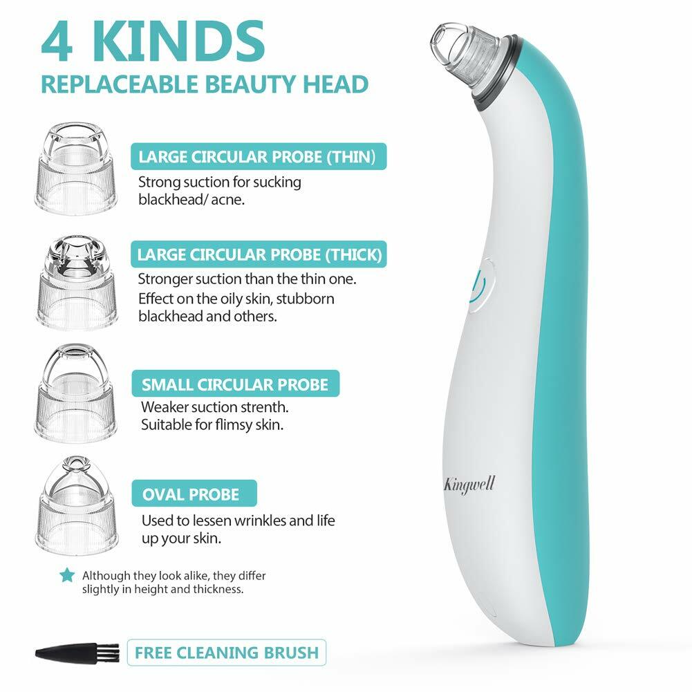 Facial Blackhead Remover Vacuum Pore Cleaner Rechargeable Blackhead Removal Tool