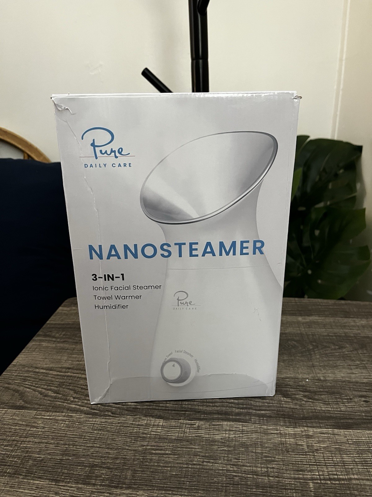 Nanosteamer Large 3-In-1 Nano Ionic Facial Steamer with Precise Temp Control – H